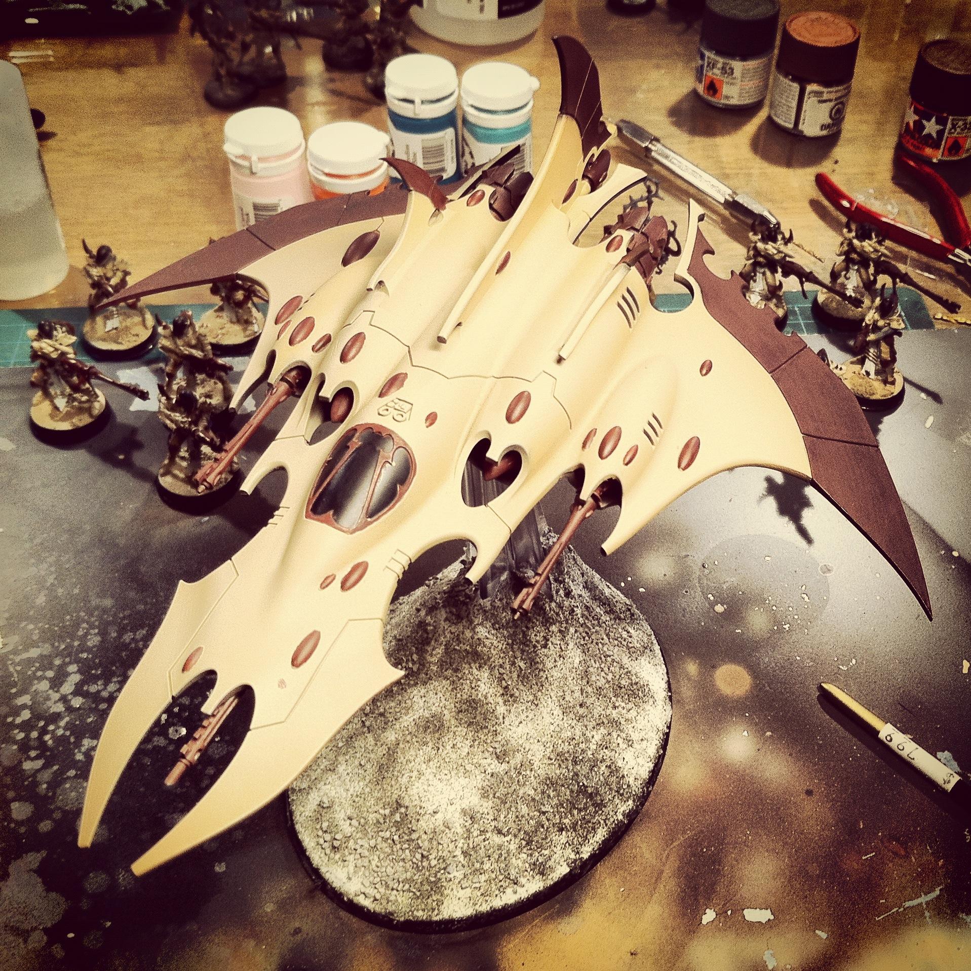 Dark Eldar, Painting, Razorwing, Work In Progress