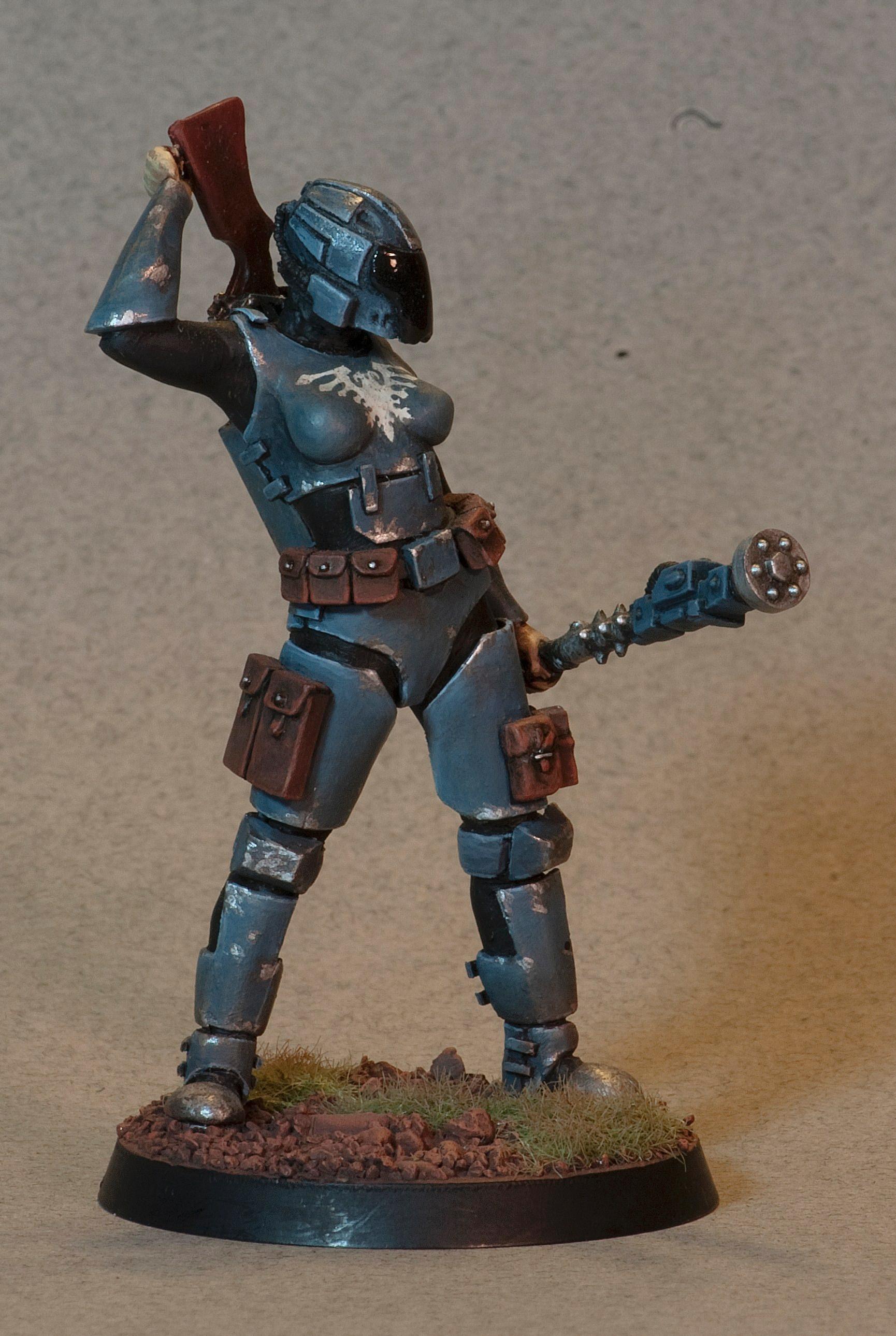 54mm, Adeptus Arbites, Female, Inquisitor
