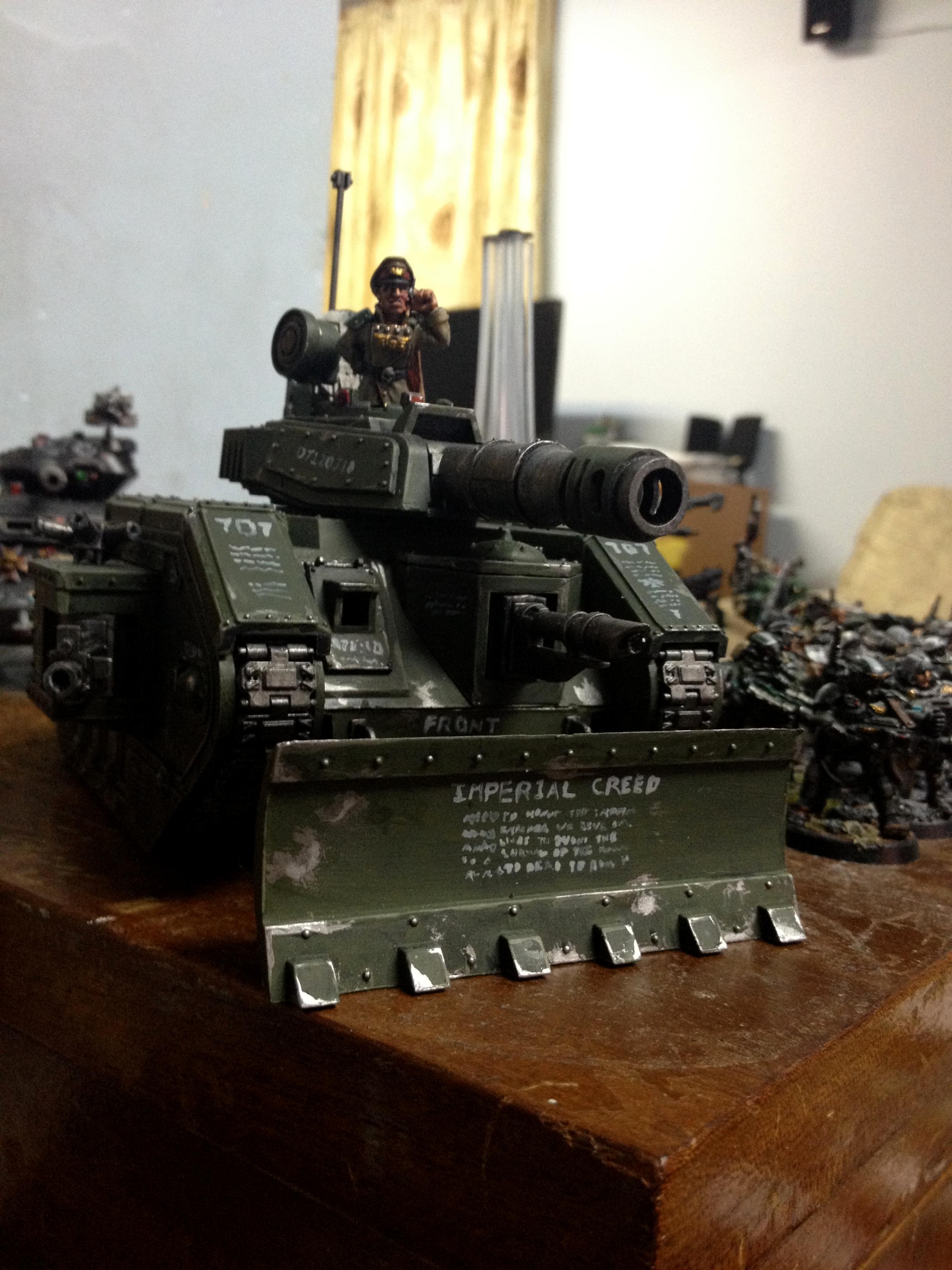 Armor, Heavy Support, Imperial Guard, Knight Commander, Leman Russ, Military, Tank