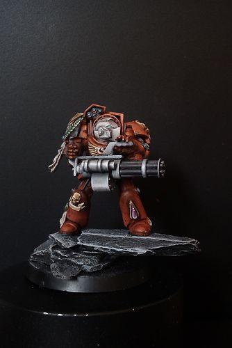 Assault Cannon, Awesome, Blood Angels, Non-Metallic Metal, Terminator Armor