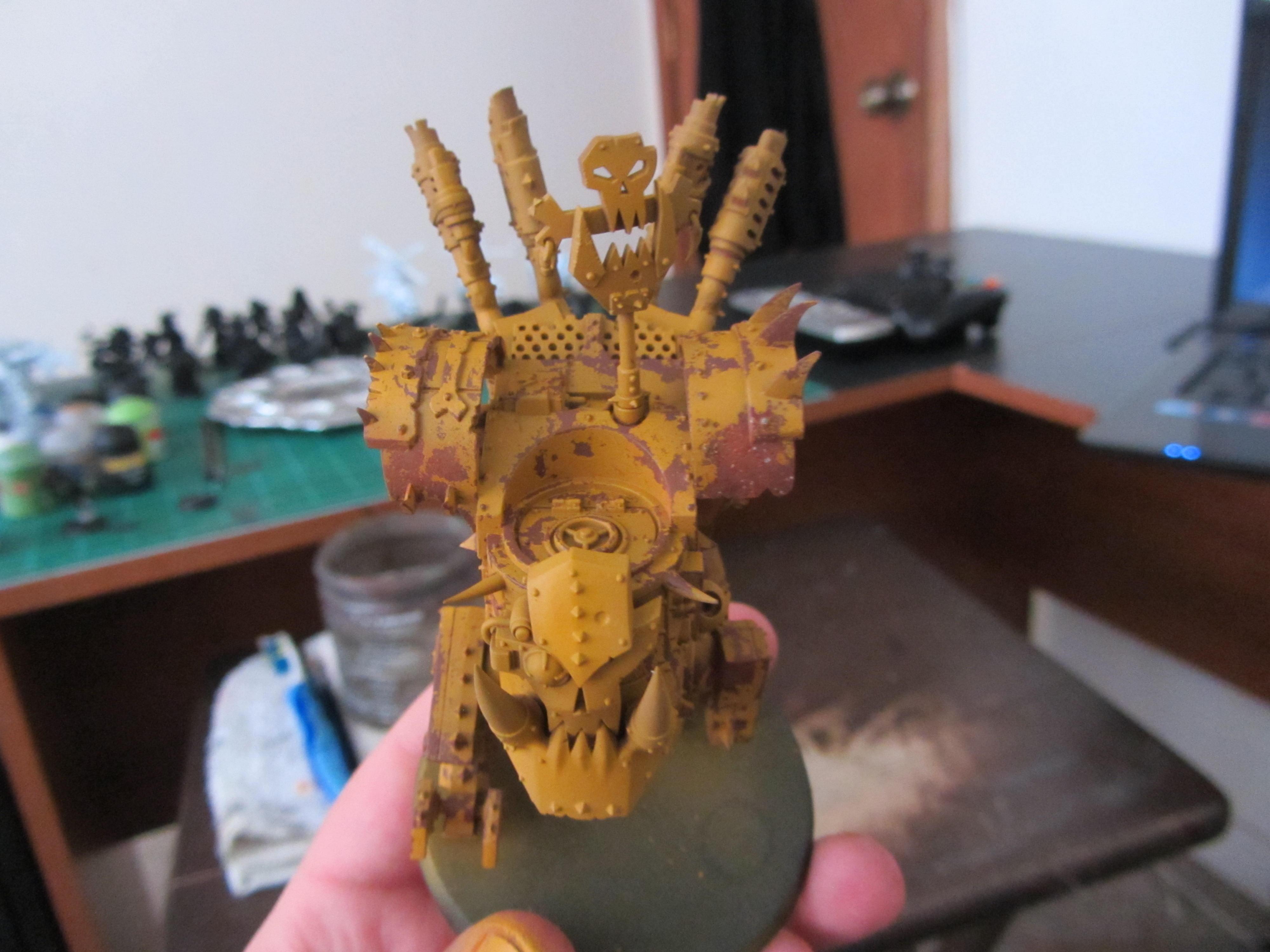 Hair Spray, Orks, Stomp, Warhammer 40,000, Weathered, Work In Progress