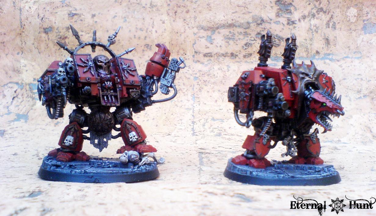 Chaos, Chaos Space Marines, Conversion, Dreadnought, Khorne, Warhammer 40,000, World Eaters