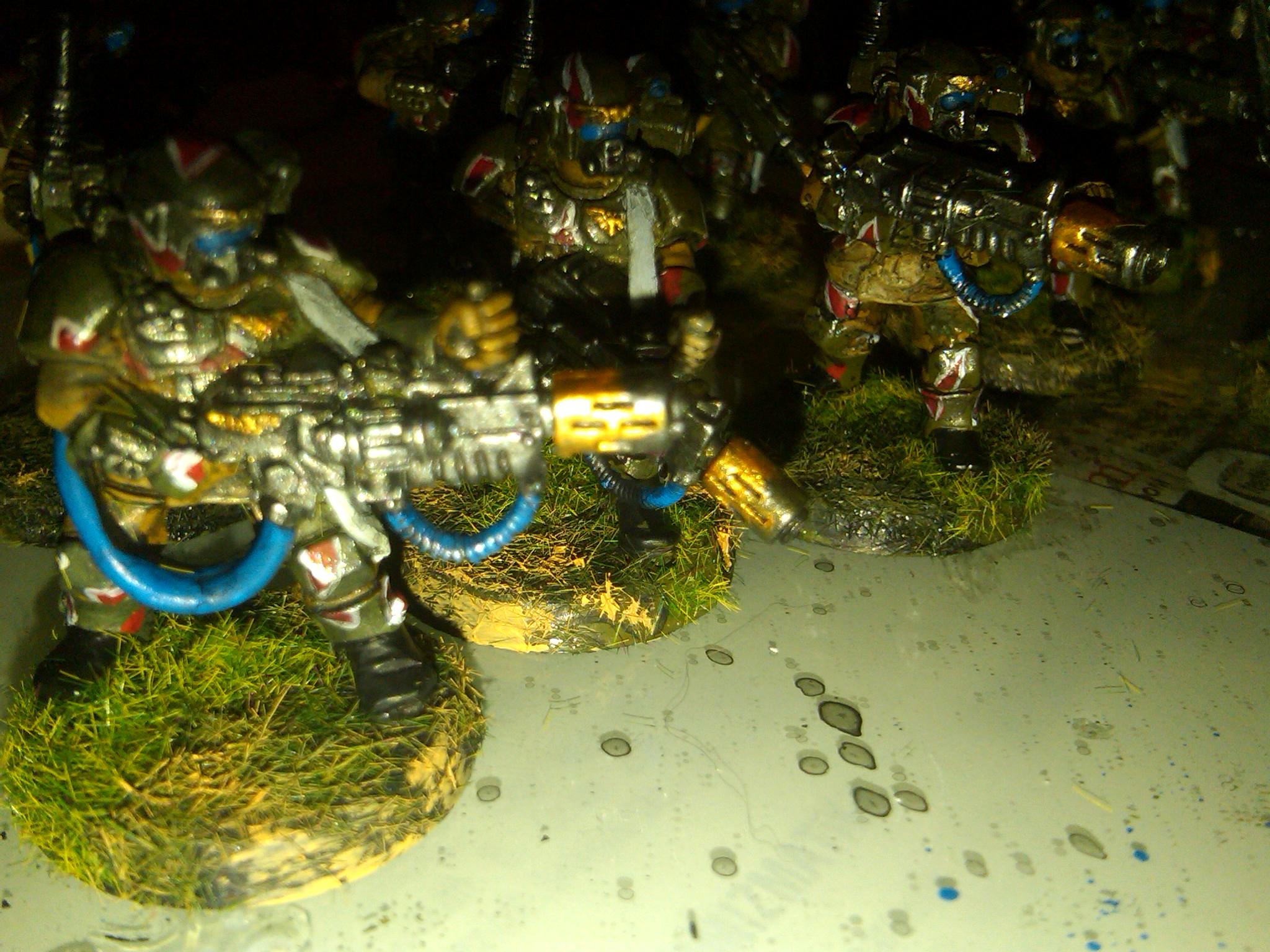 8th, Cadians, Carapace, Cut, Imperial Guard, Kasrkin, Meltagun, Metal, Sergeant, Squad, Veteran