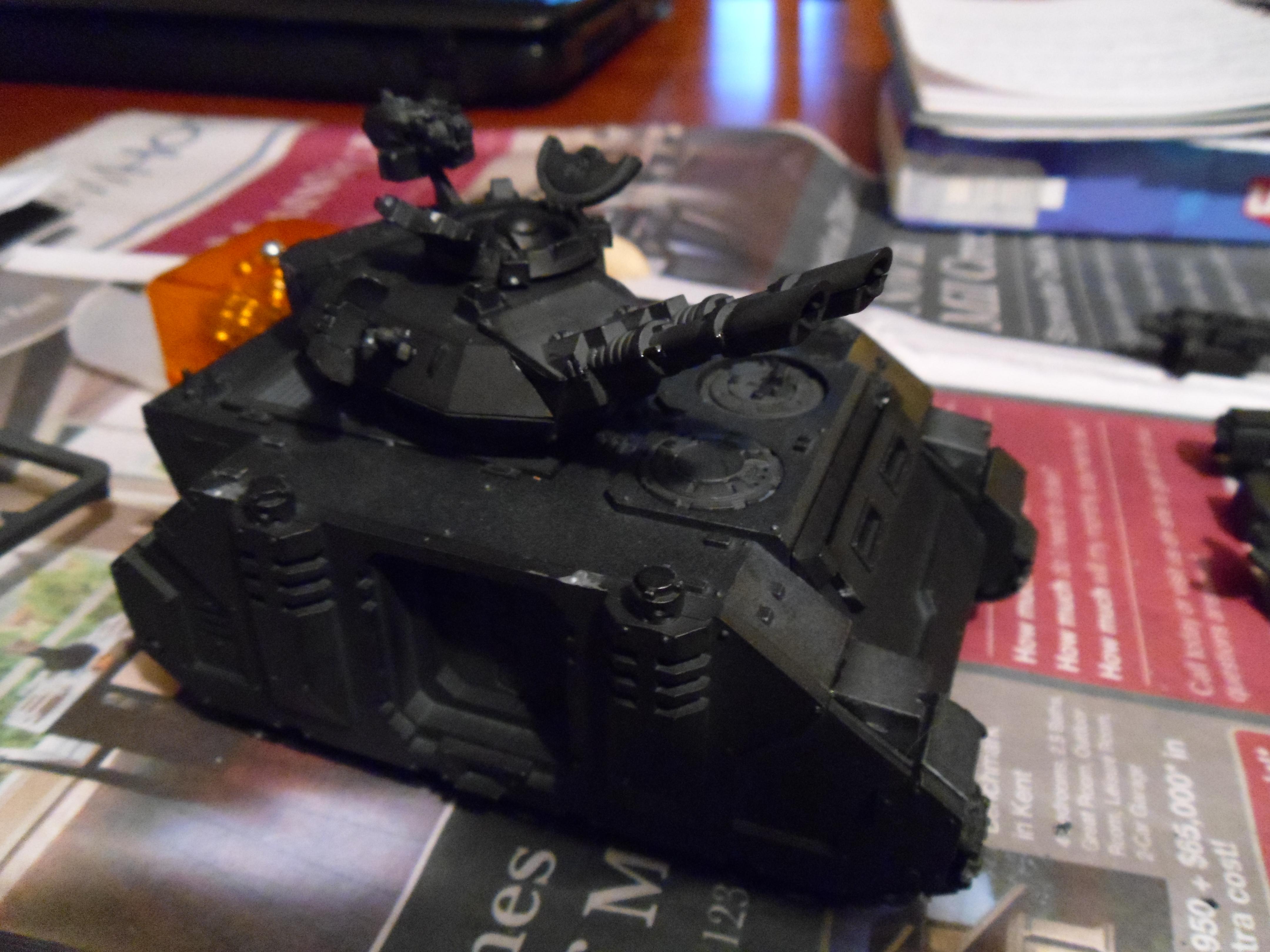 Armor, Customizable, Heavy Support, Imperial Fists, Magnet, Predator, Space Marines, Tank, Warhammer 40,000, Work In Progress