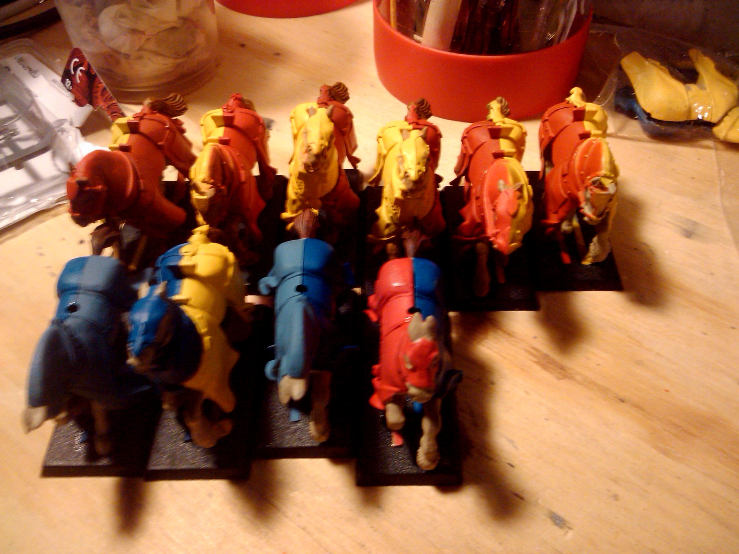 Archers, Bretonnians, Build, Grail, Hobby, Knights, Men At Arms, Painting, Peasant, Pegasus, Warhammer Fantasy, Wf