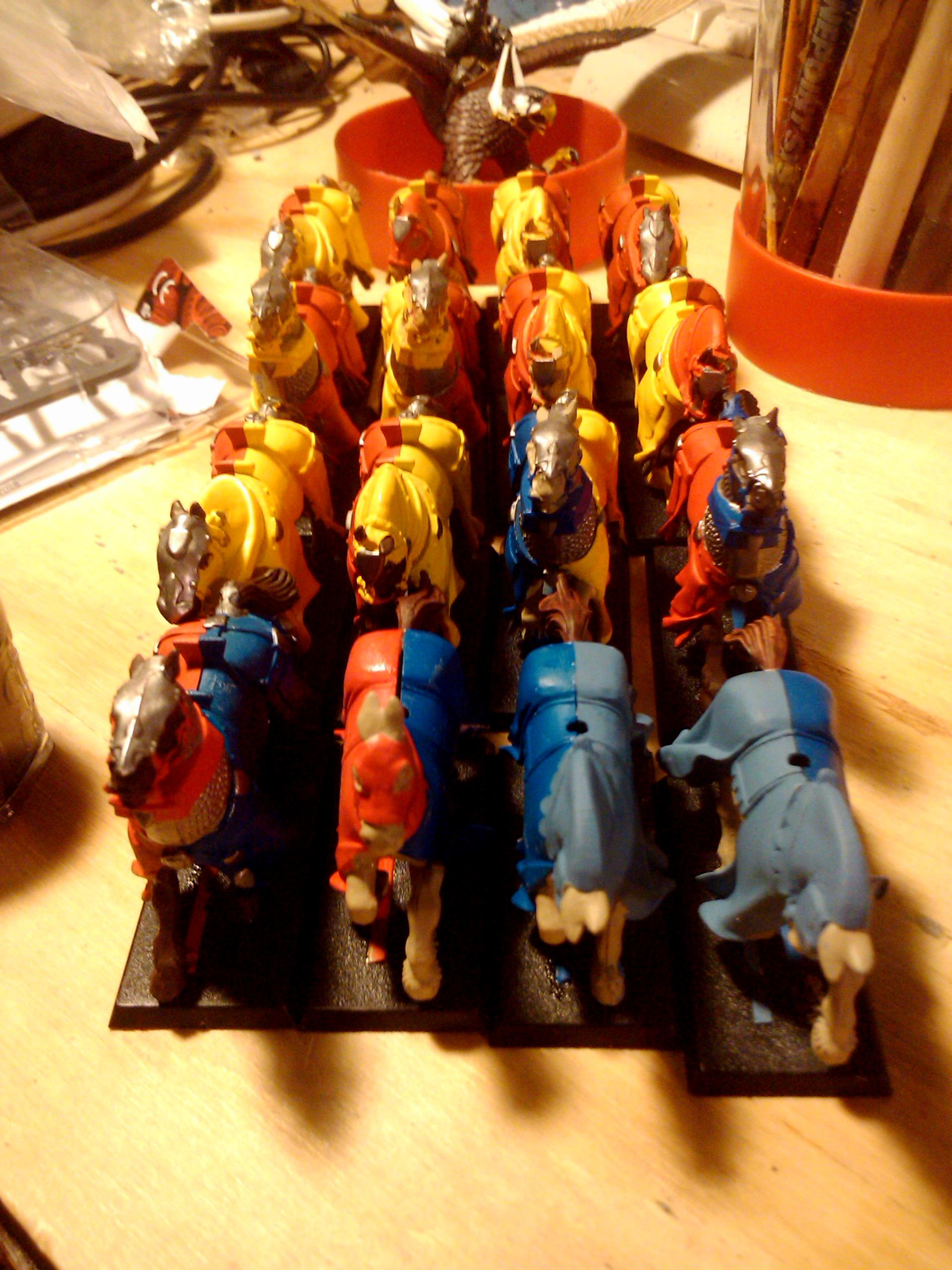 Archers, Bretonnians, Build, Grail, Hobby, Knights, Men At Arms, Painting, Peasant, Pegasus, Warhammer Fantasy, Wf