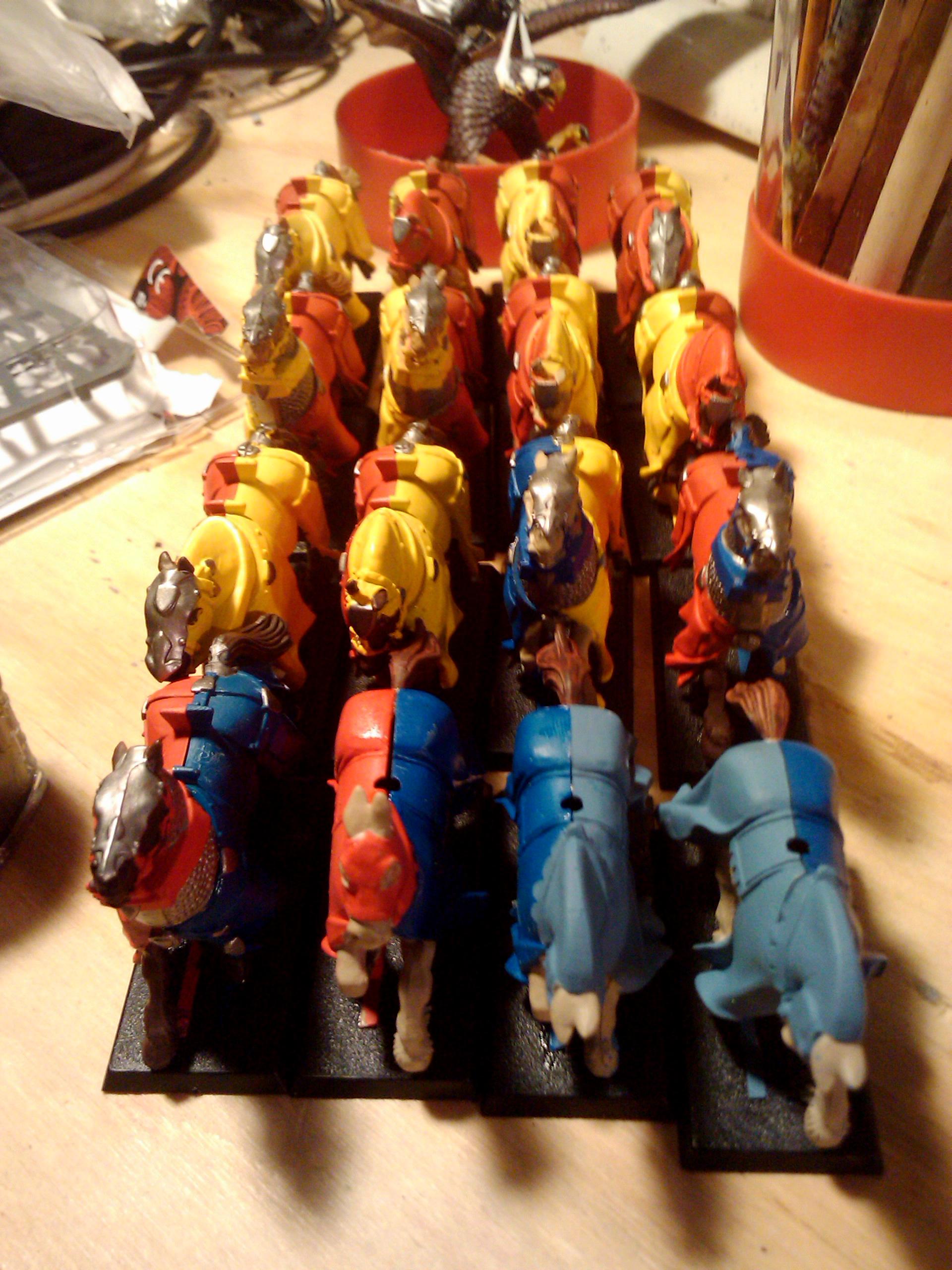 Archers, Bretonnians, Build, Grail, Hobby, Knights, Men At Arms, Painting, Peasant, Pegasus, Warhammer Fantasy, Wf