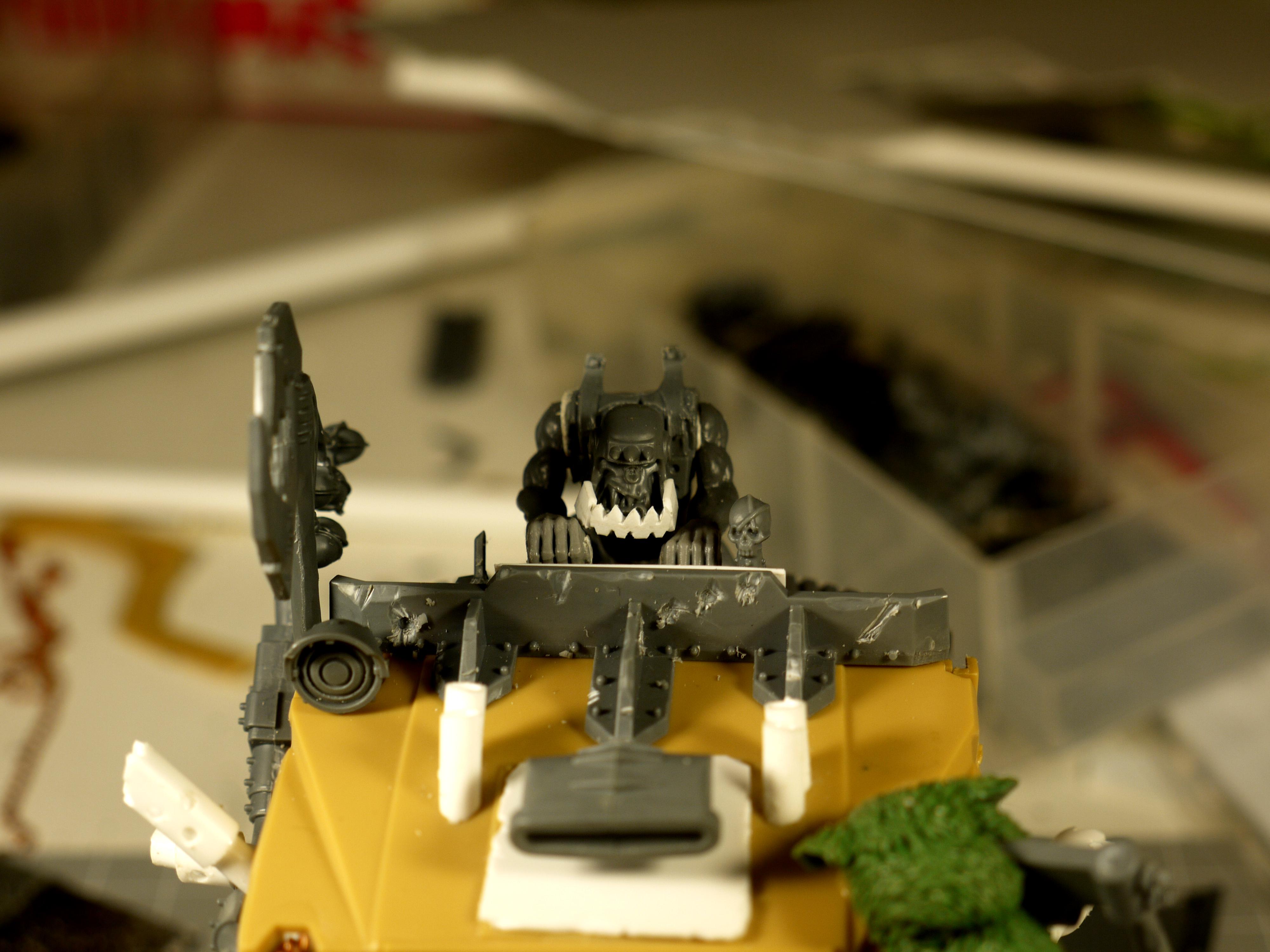 The driver at work front