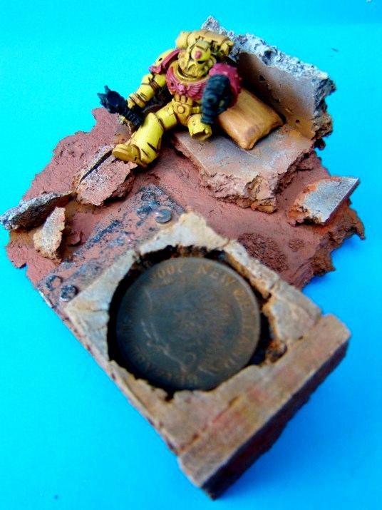 Diorama, Space Marines, Work In Progress, Wounded
