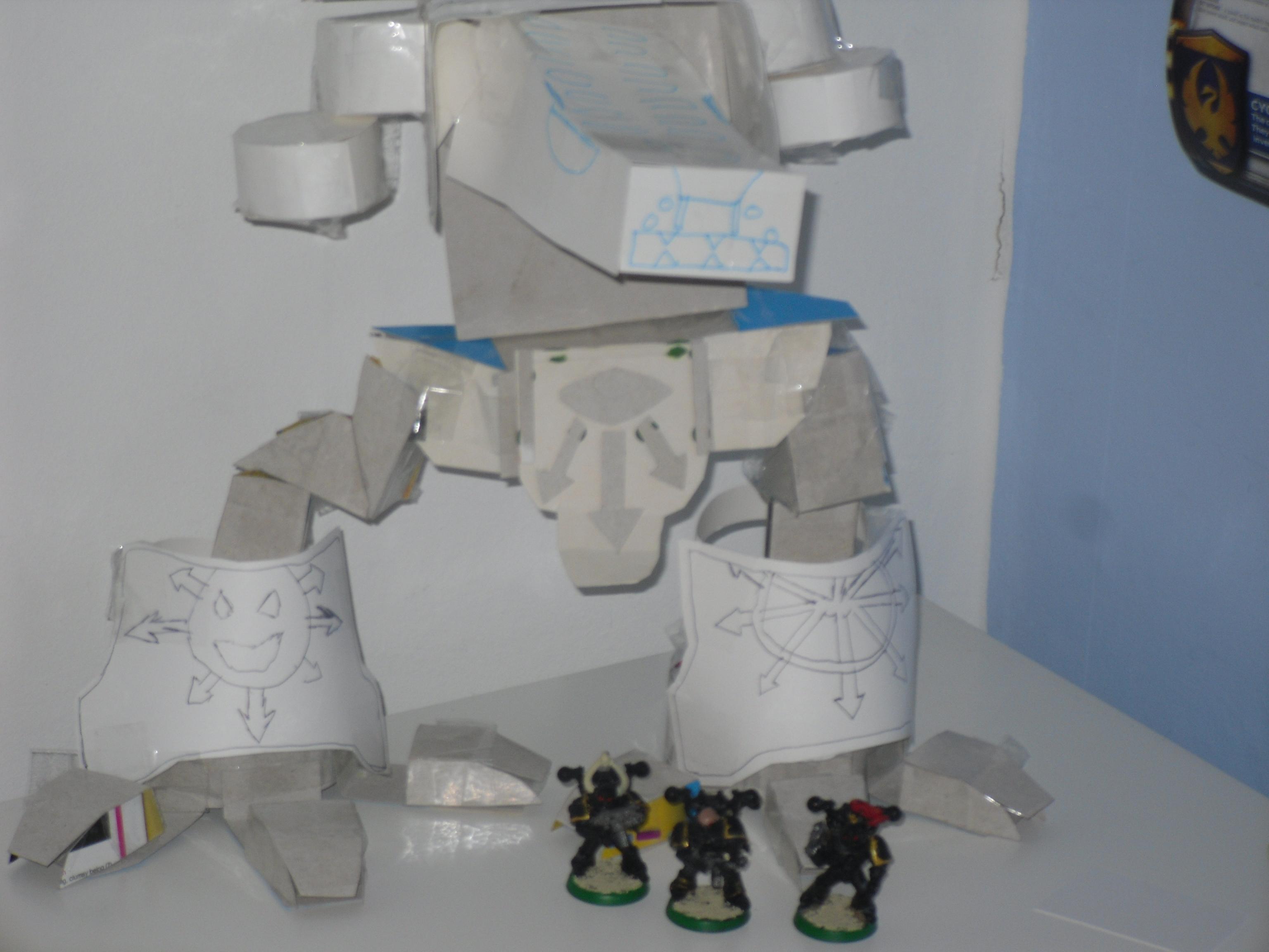 Chaos, Custom, Paper, Scratch Build, Titan, Warhammer 40,000, Warhound