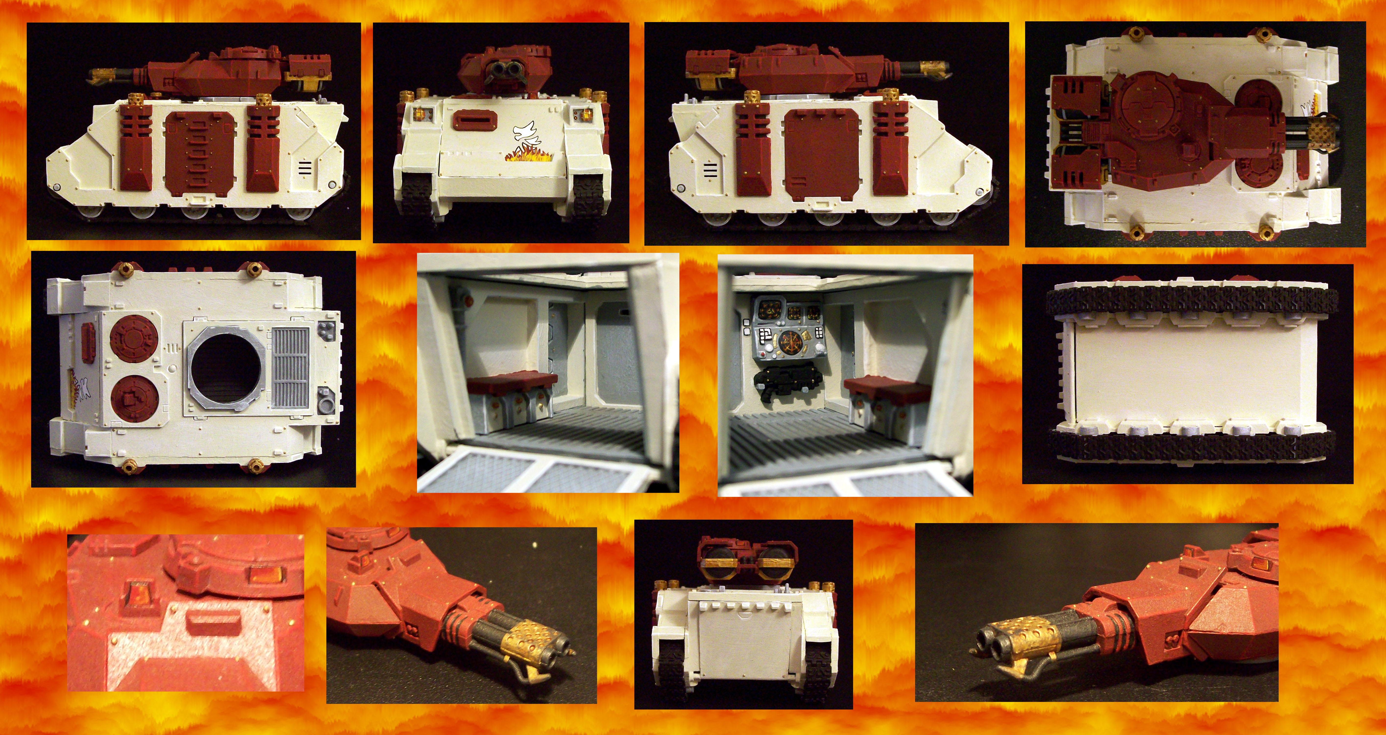 Baal Predator, Drake, Fire, Fire Drake, Predator, Rhino, Space Marines, Warhammer 40,000