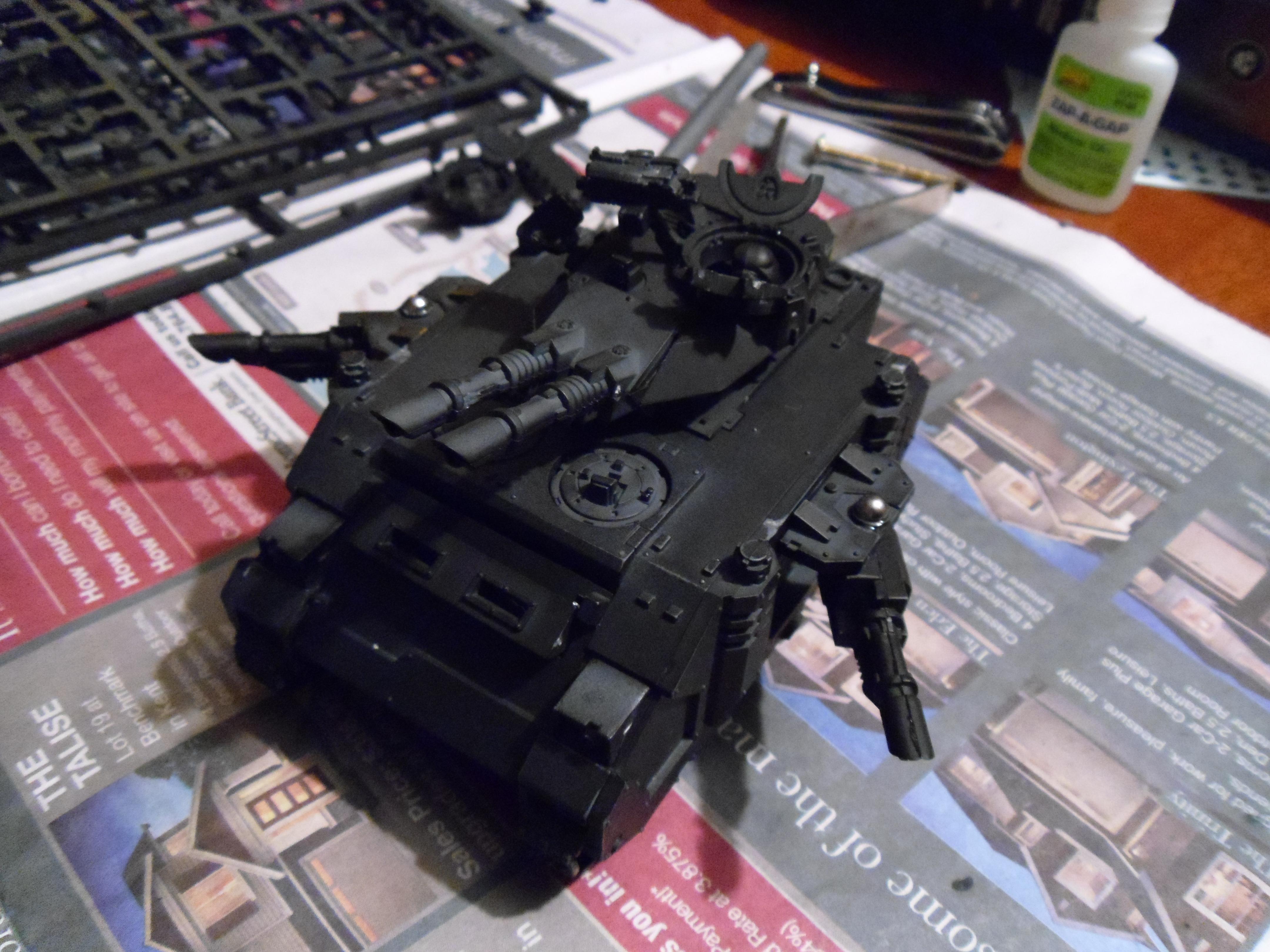 Armor, Customizable, Heavy Support, Imperial Fists, Magnet, Predator, Space Marines, Tank, Warhammer 40,000, Work In Progress
