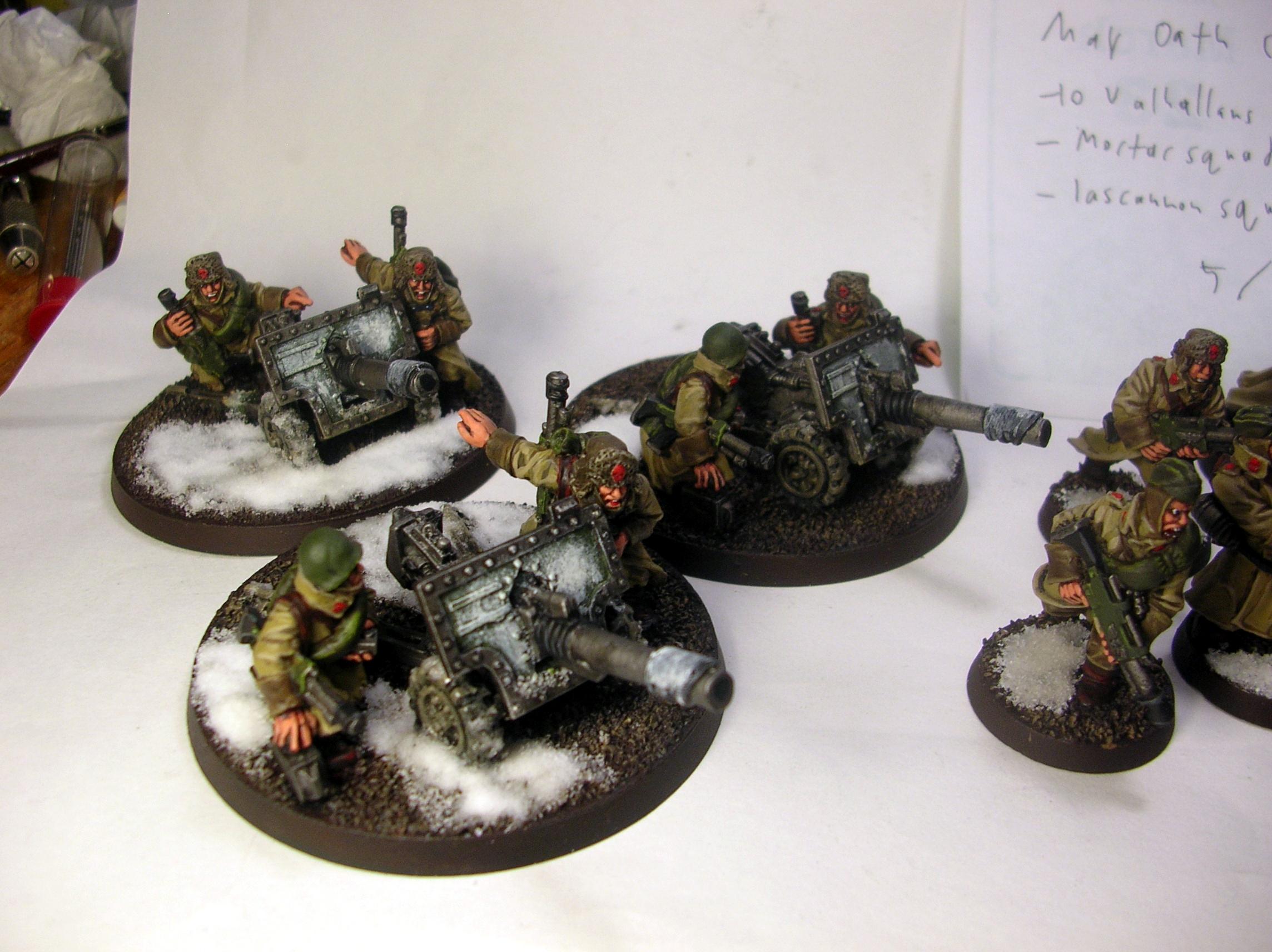Imperial Guard, Lascannon, Russians, Valhallans, Warhammer 40,000