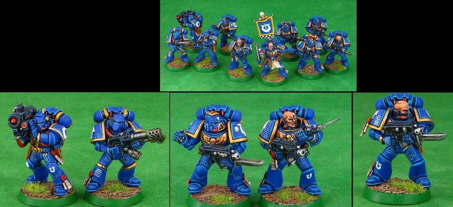 Space Marines, Ultramarine Tactical Squad, Ultramarines, Warhammer 40,000