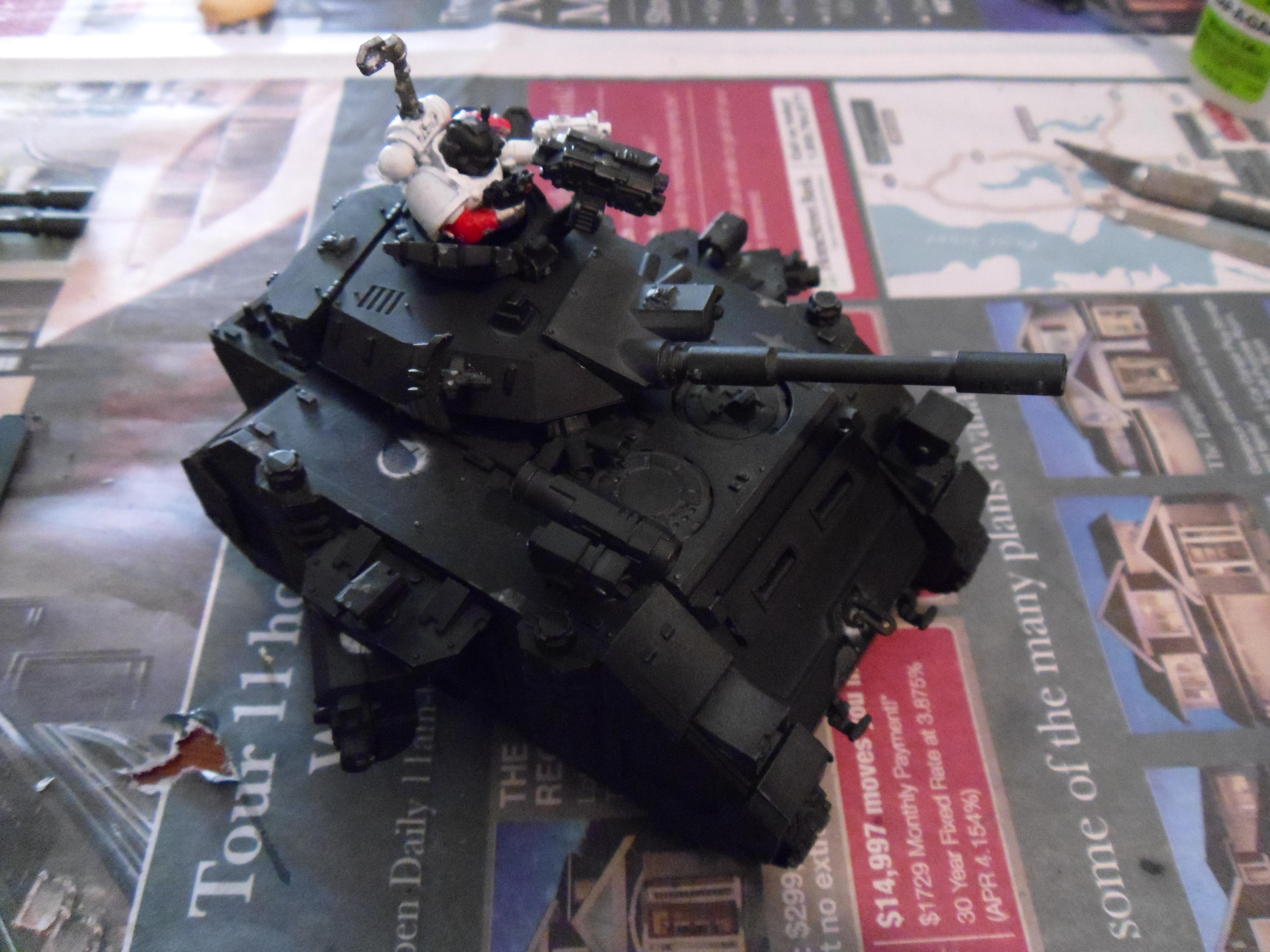 Armor, Customizable, Heavy Support, Imperial Fists, Magnet, Predator, Space Marines, Tank, Warhammer 40,000, Work In Progress