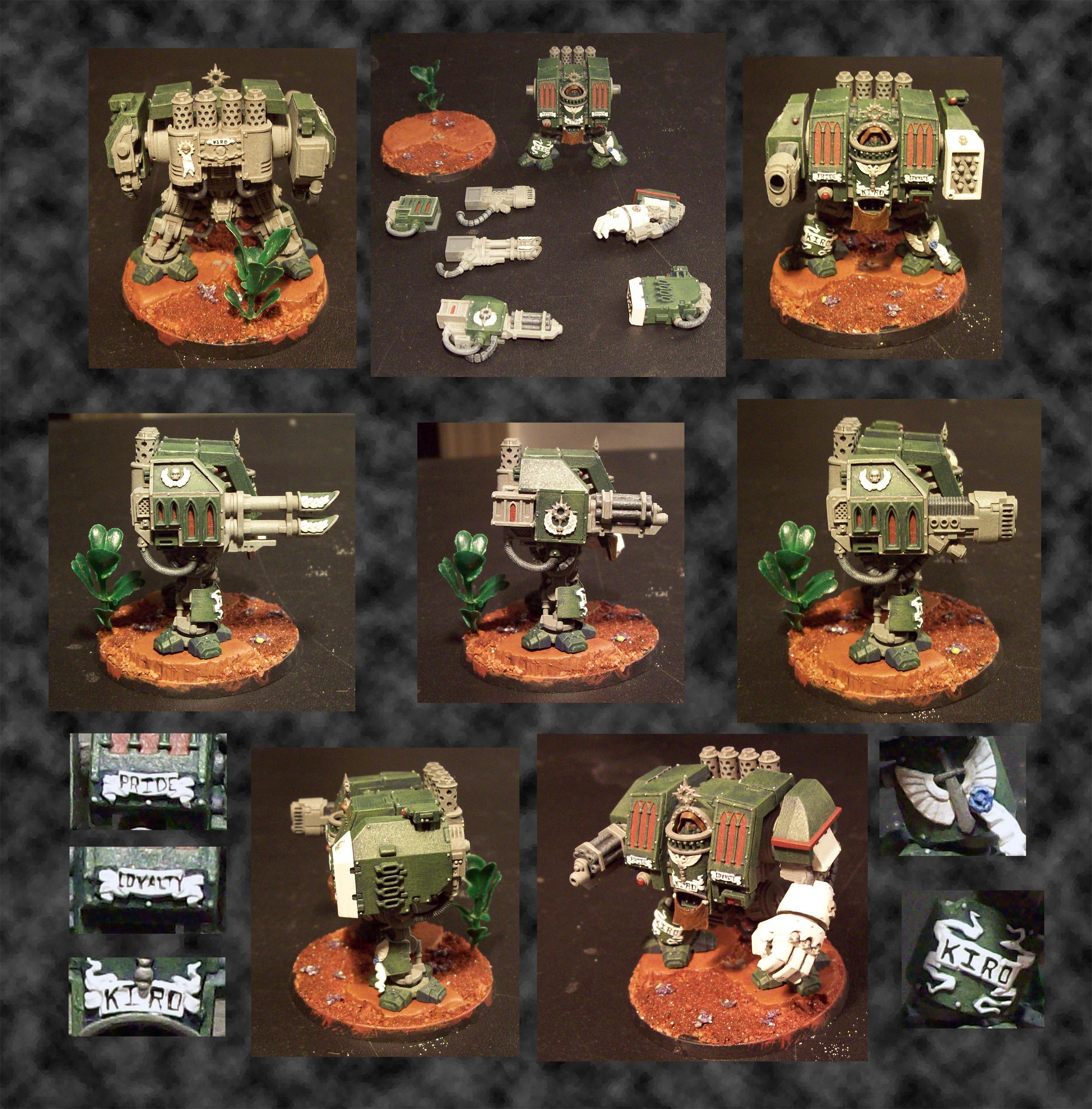 Chapter, Dark Angels, Dreadnought, Silverwing, Space, Space Marines, Vehicle, Venerable, Warhammer 40,000, Warhammer Fantasy