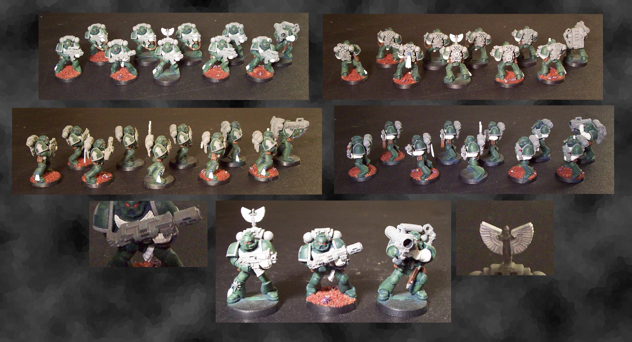 Bolter, Chapter, Dark Angels, Infanry, Meltagun, Missile Launcher, Silverwing, Space, Space Marines, Squad, Tactical, Warhammer 40,000, Warhammer Fantasy
