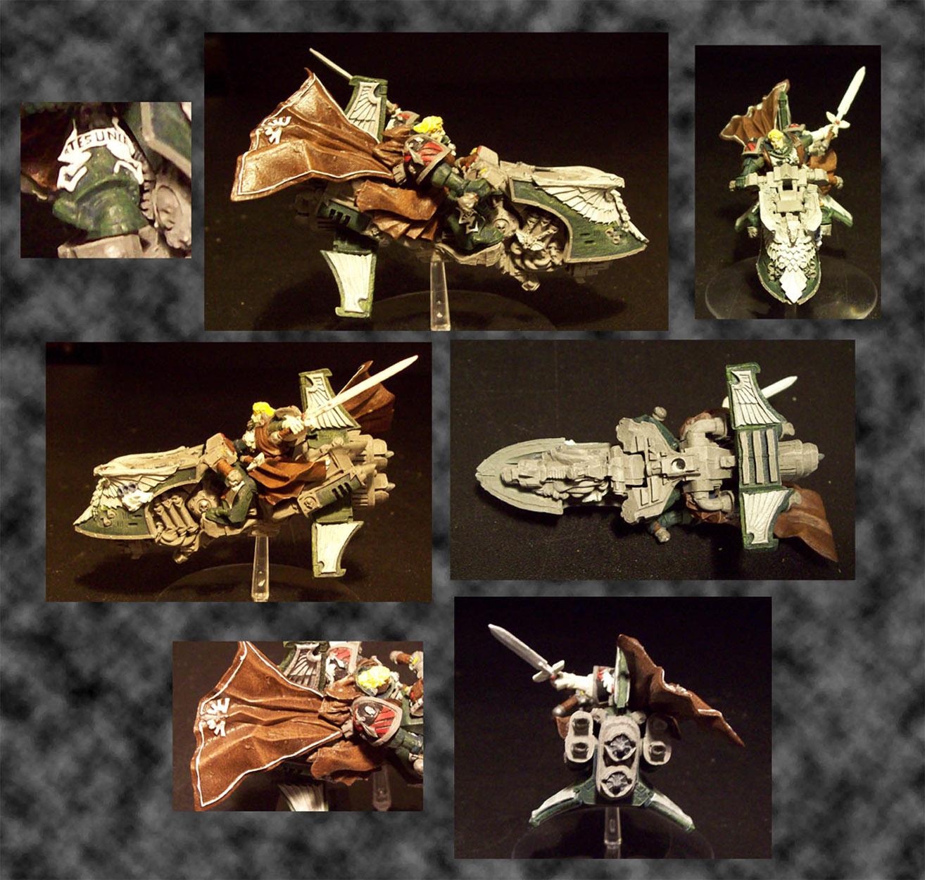 Chapter, Dark Angels, Headquarters, Jetbike, Master, Ravenwing, Samuel, Silverwing, Space, Space Marines, Warhammer 40,000, Warhammer Fantasy