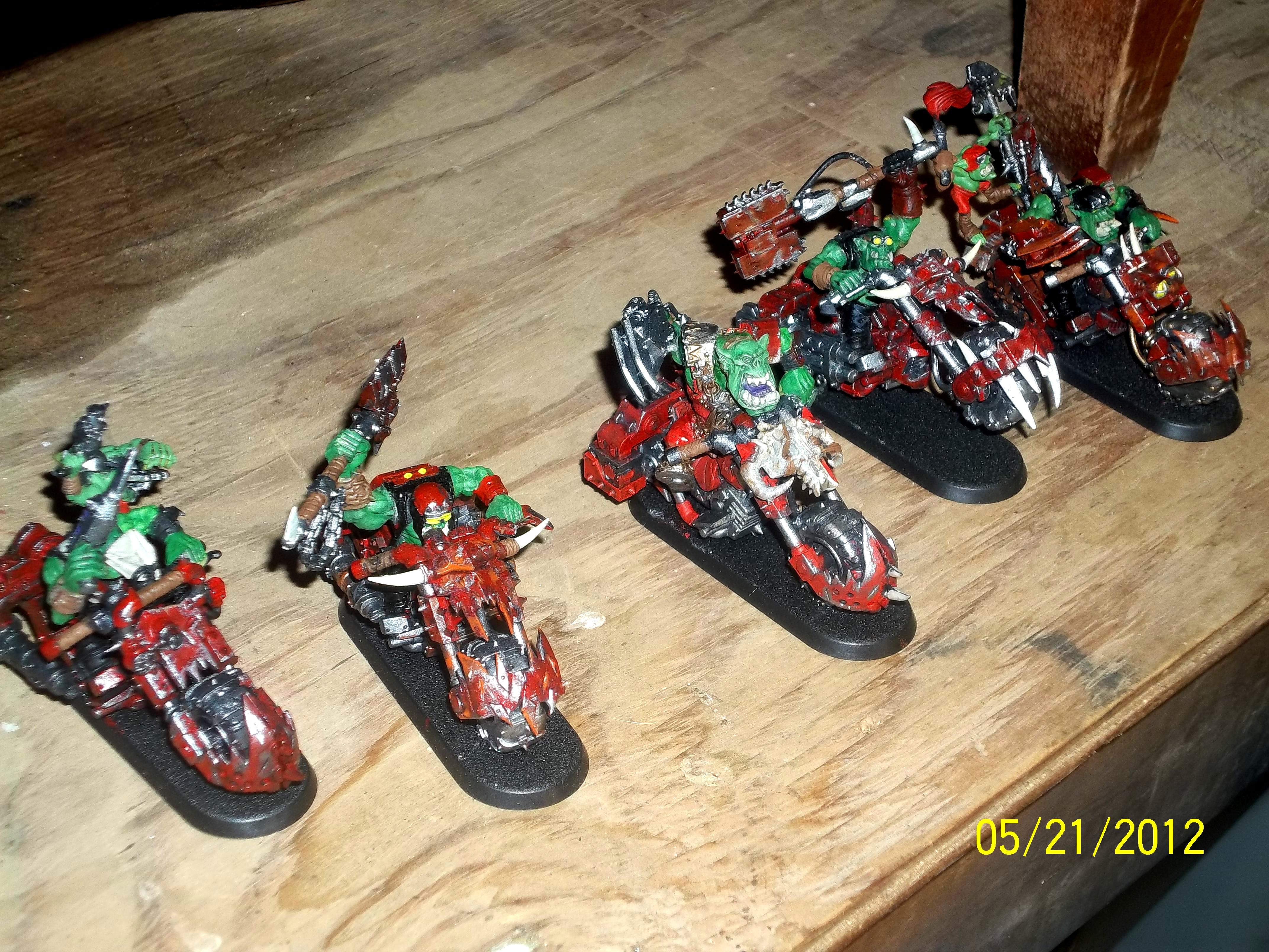 4 Nob warbikers with their Biker Boss