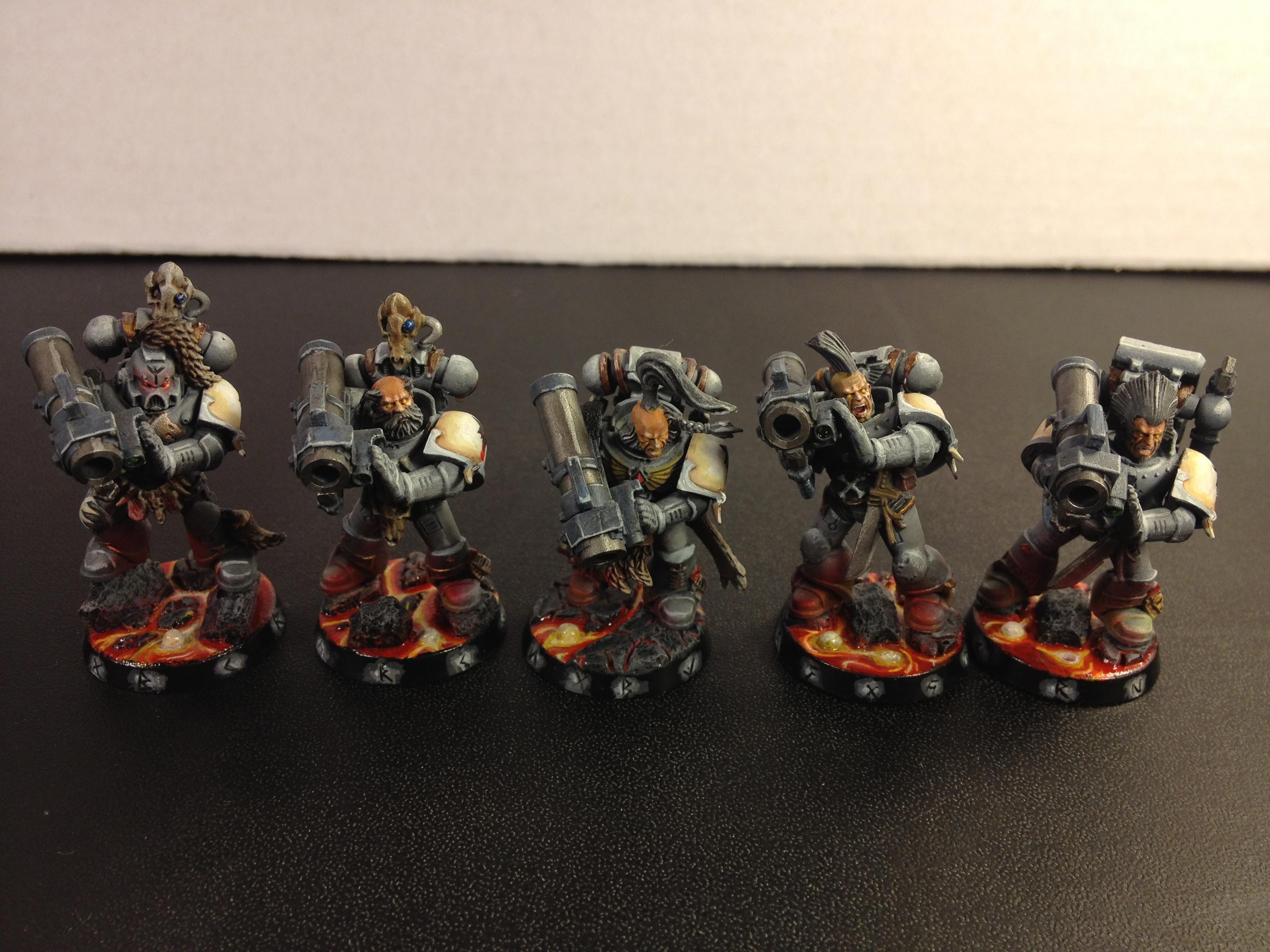 Lava Bases, Missle Launchers, Space Marines, Space Wolves, Warhammer 40,000