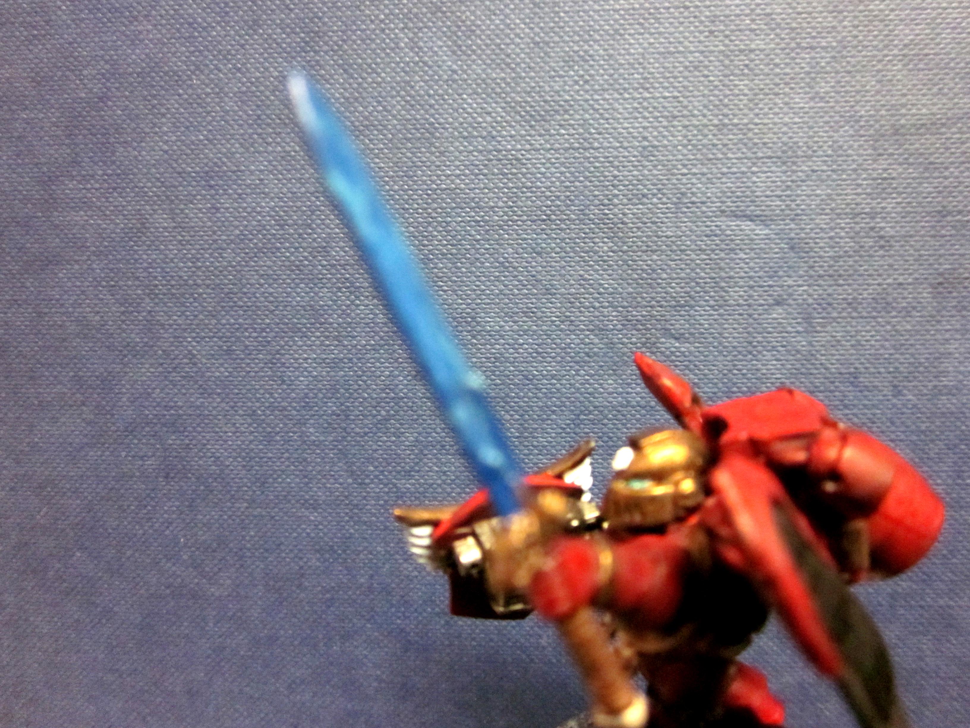Blood Angels Honour Guard Blood Custom Kit Bash Sanguinary Guard Jump Pack Wings Power Sword Combat Shield
