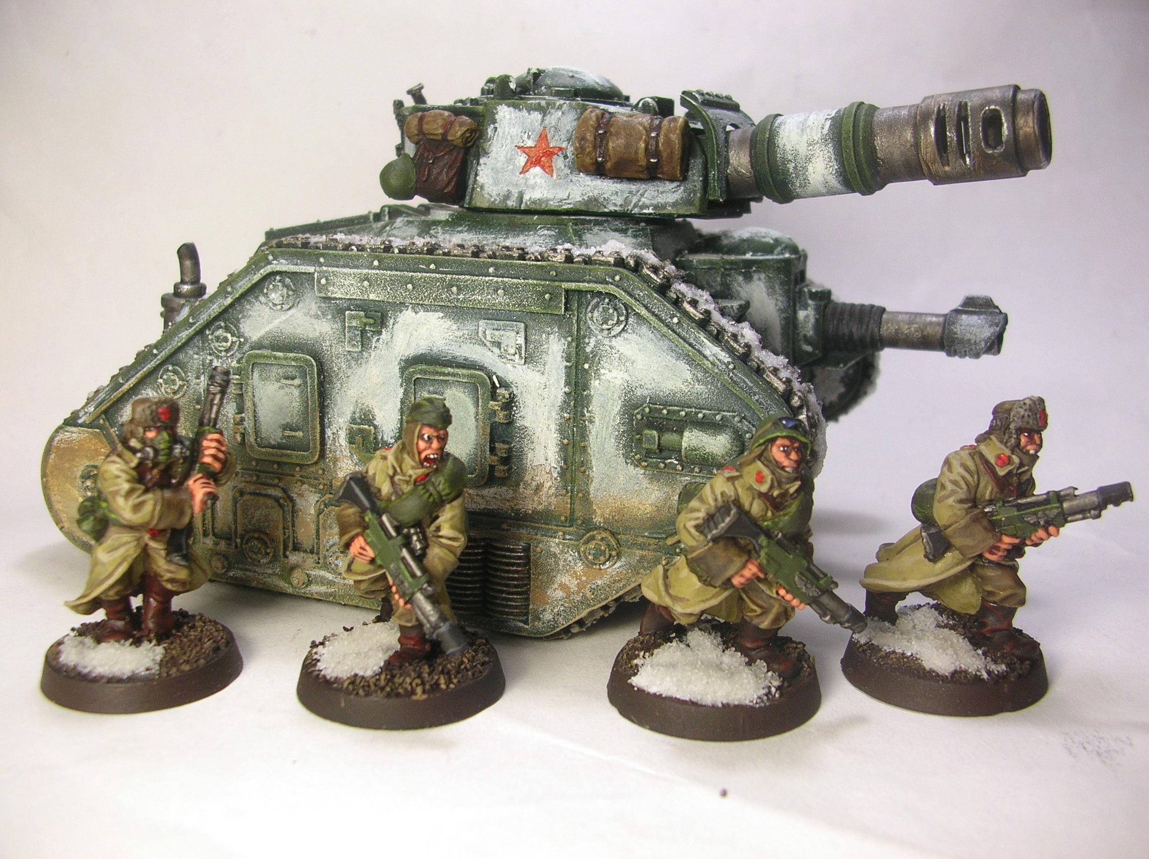 Imperial Guard, Leman Russ, Russians, Valhallans, Warhammer 40,000, Winter