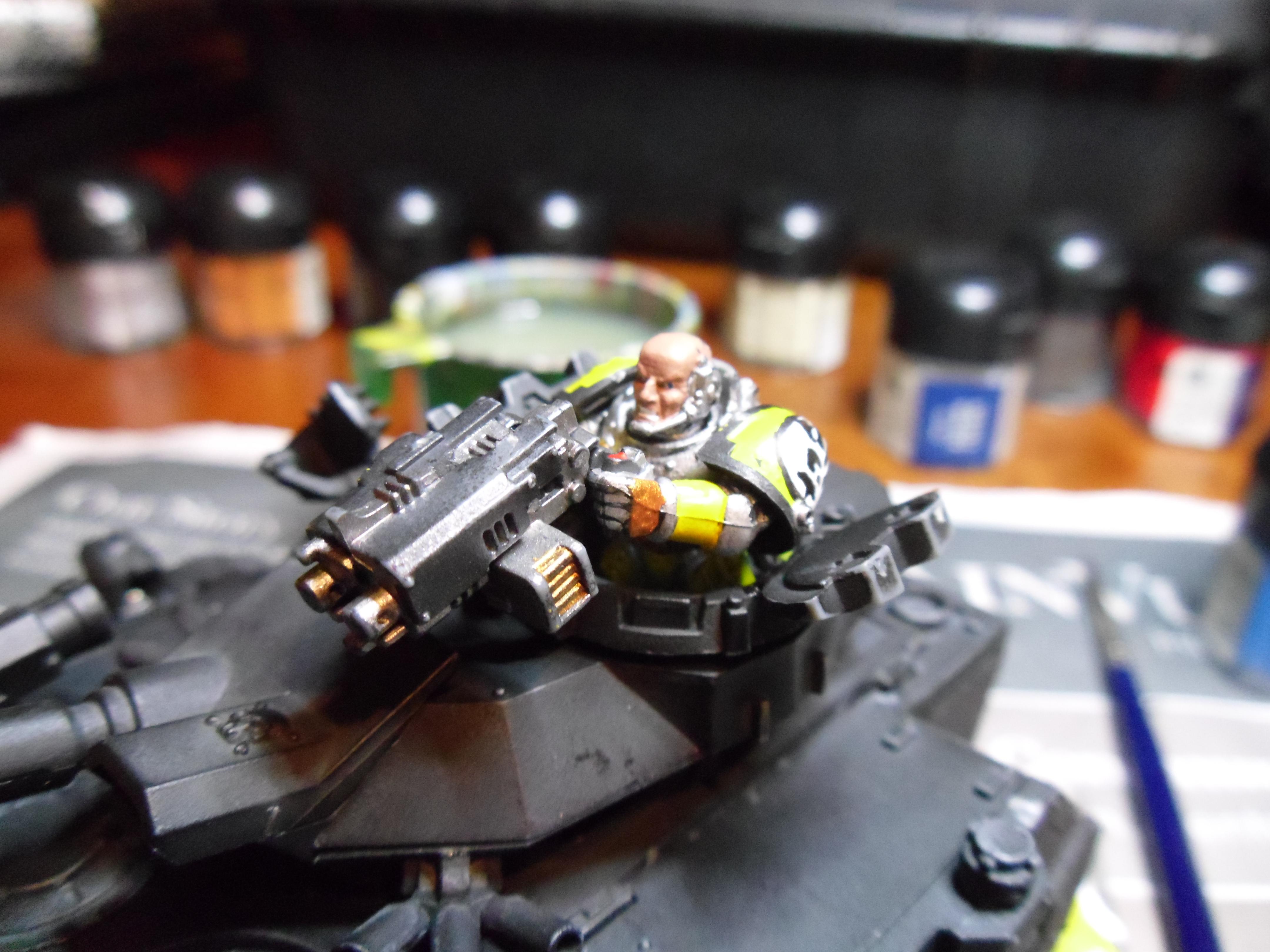 Armor, Customizable, Heavy Support, Imperial Fists, Magnet, Predator, Space Marines, Tank, Warhammer 40,000, Work In Progress
