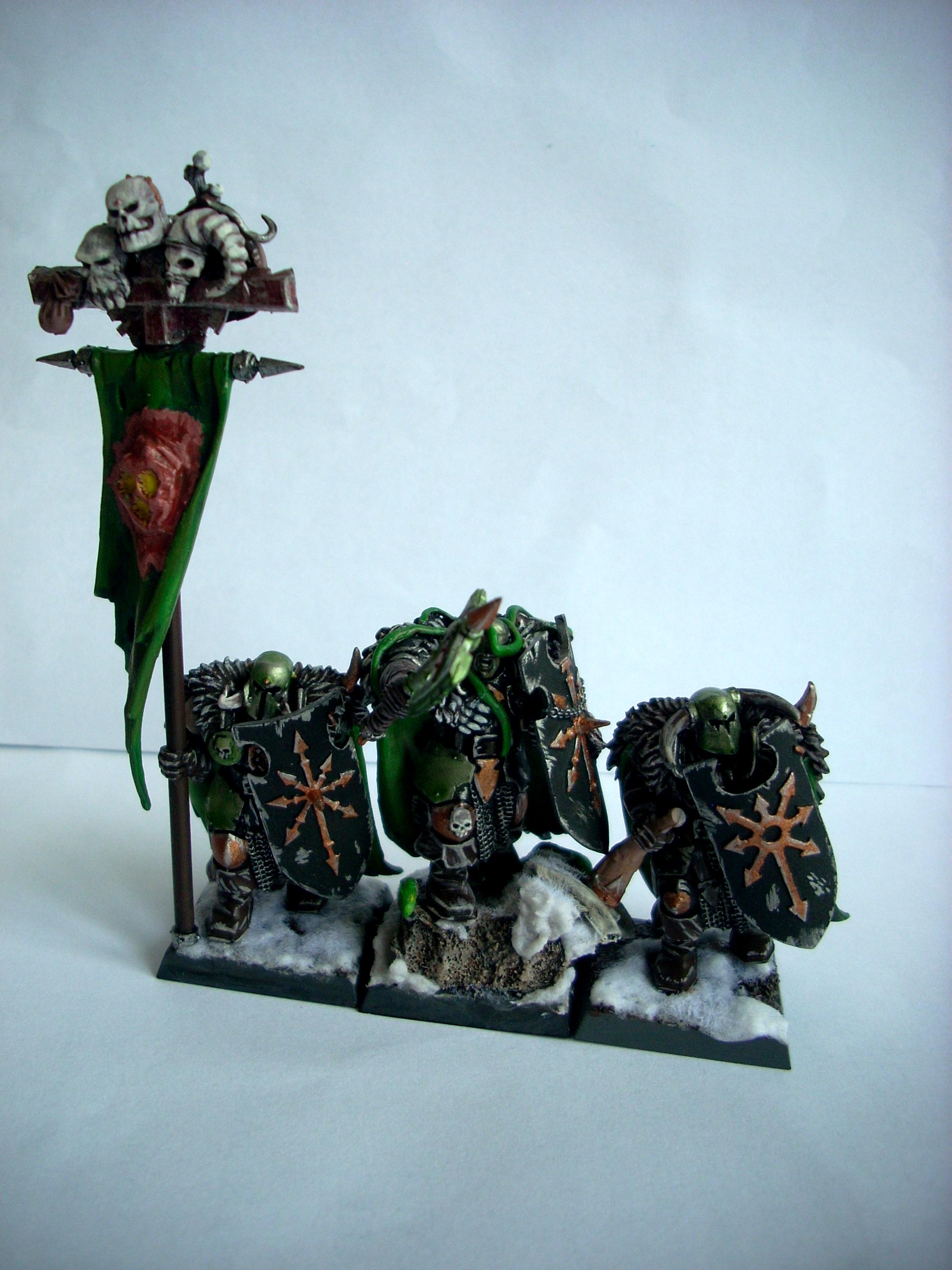 Caos, Chaos, Guerrieri, Nurgle, Snow, Warhammer Fantasy, Warriors