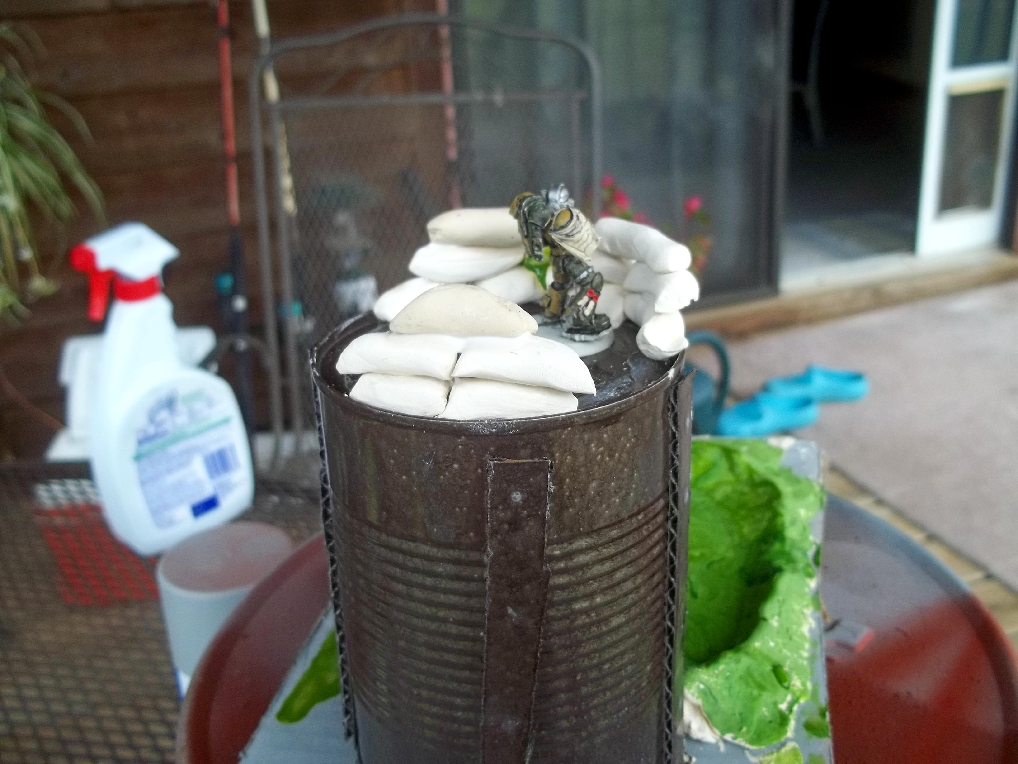 rear of sludge tower