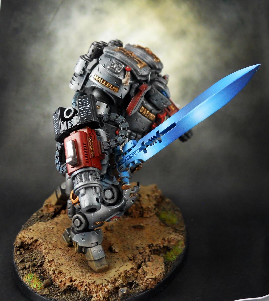Dread Knight, Grey Knights, Non-Metallic Metal, Power Sword, Space Marines