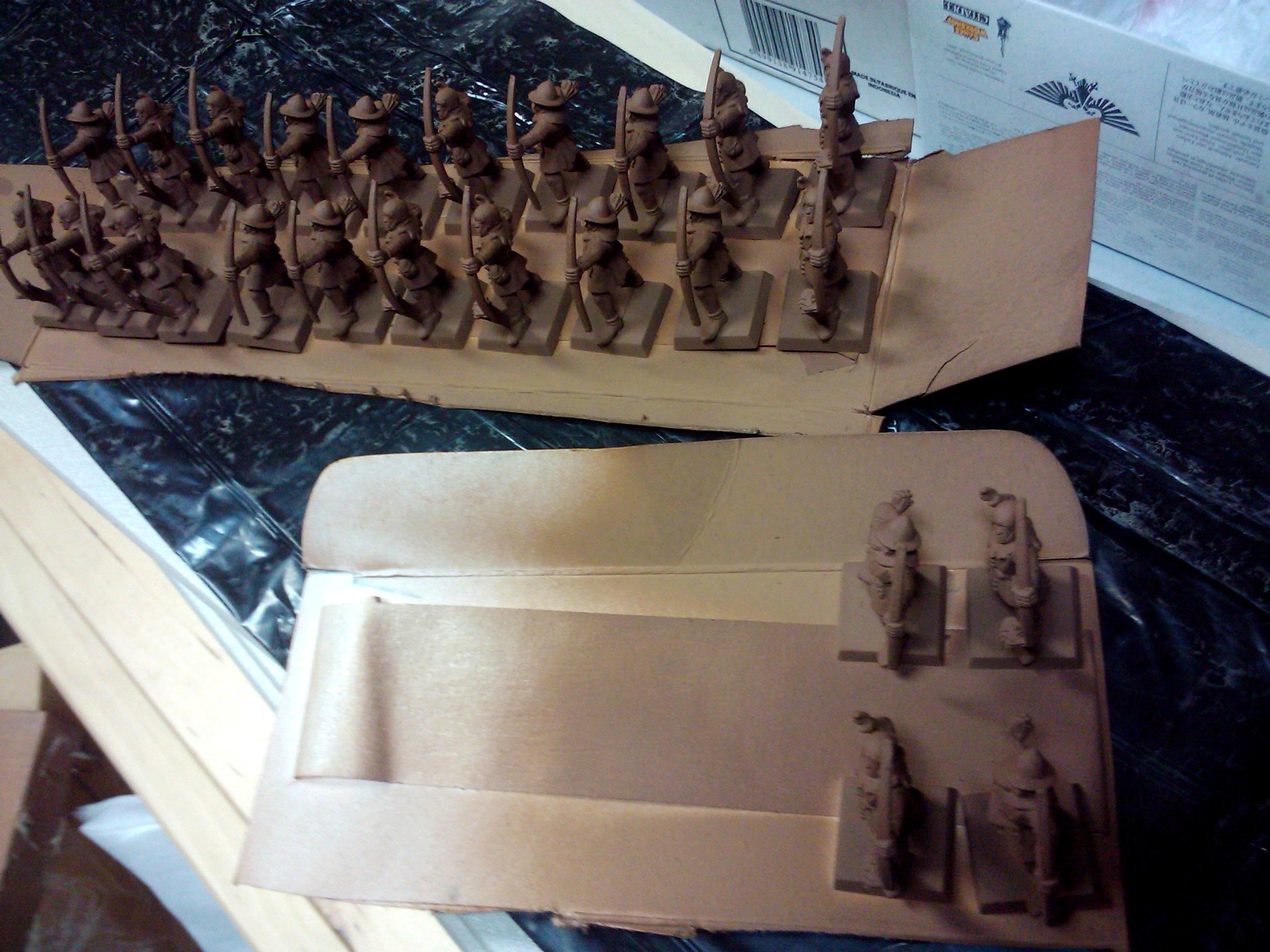 Archers, Bretonnians, Build, Grail, Hobby, Knights, Men At Arms, Painting, Peasant, Pegasus, Warhammer Fantasy, Wf