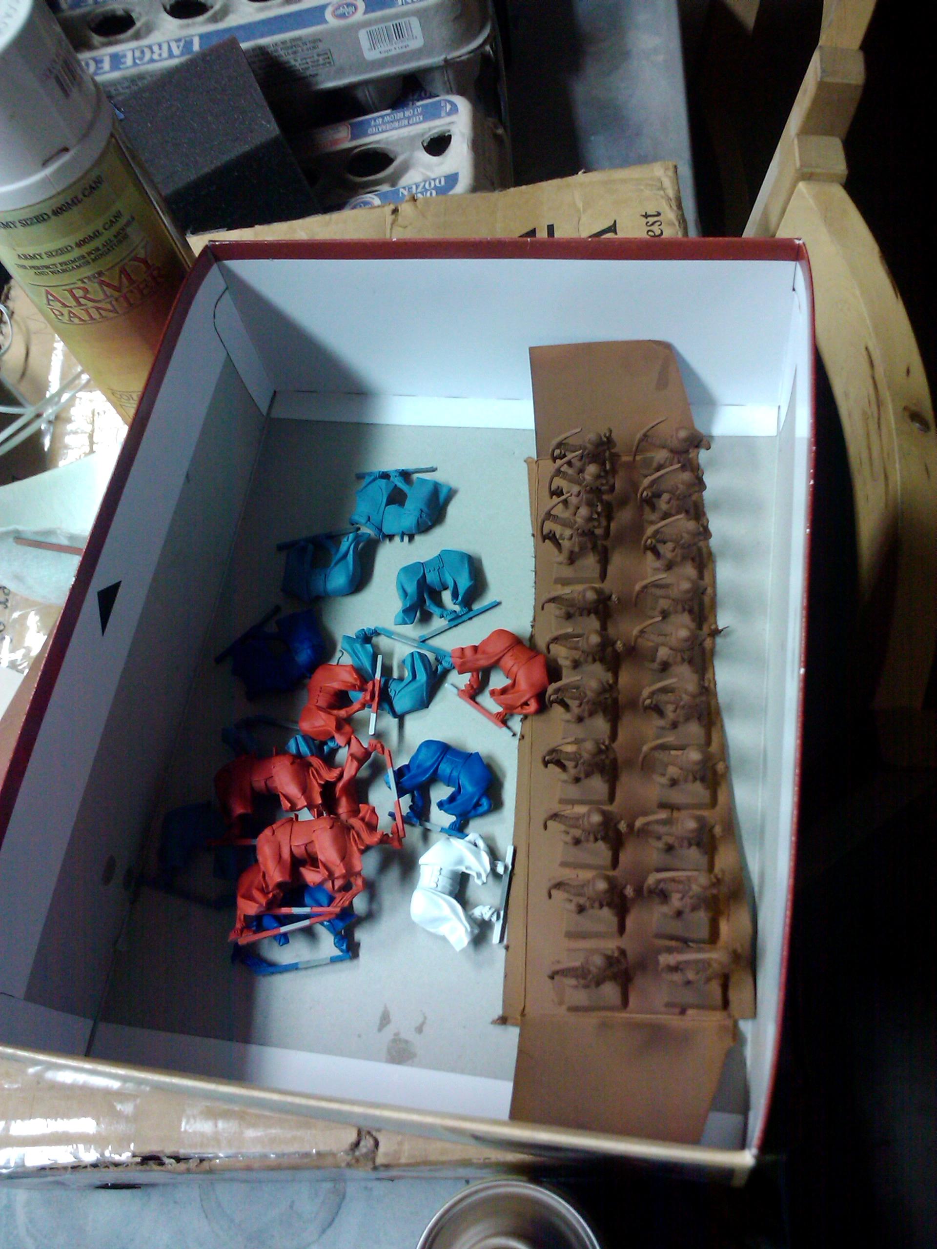 Archers, Bretonnians, Build, Grail, Hobby, Knights, Men At Arms, Painting, Peasant, Pegasus, Warhammer Fantasy, Wf