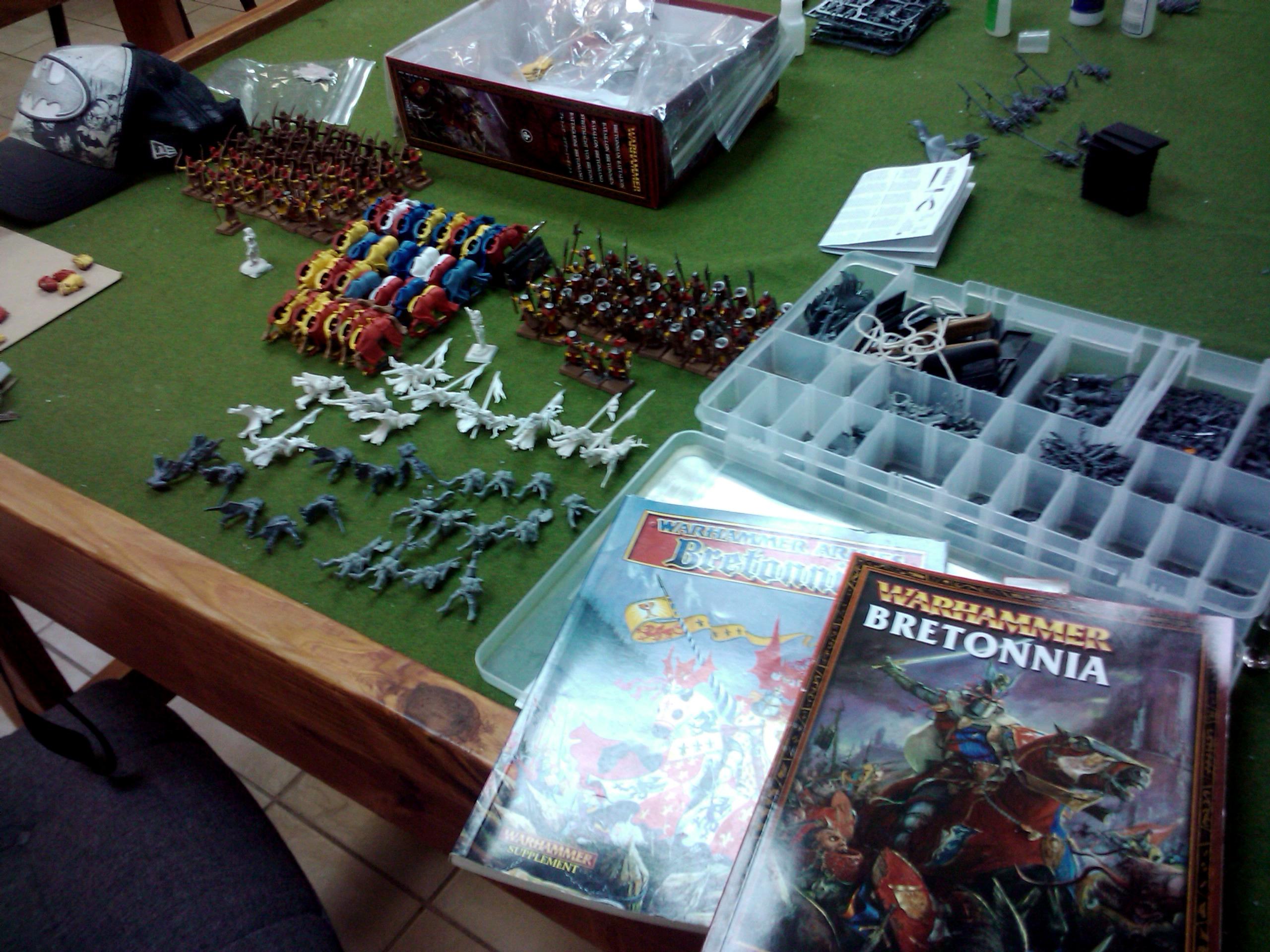 Archers, Bretonnians, Build, Grail, Hobby, Knights, Men At Arms, Painting, Peasant, Pegasus, Warhammer Fantasy, Wf