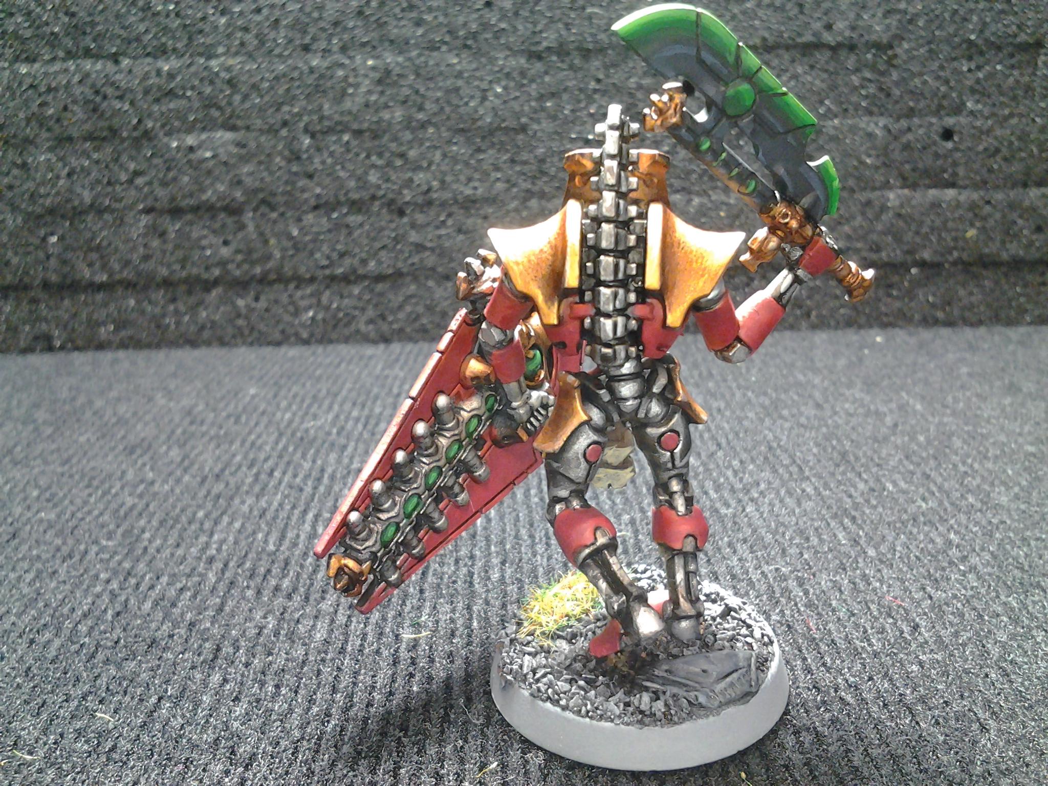 Bone Necron, Dispersion Shield, Gold Necron, Lychguard, Necrons, Red Necron