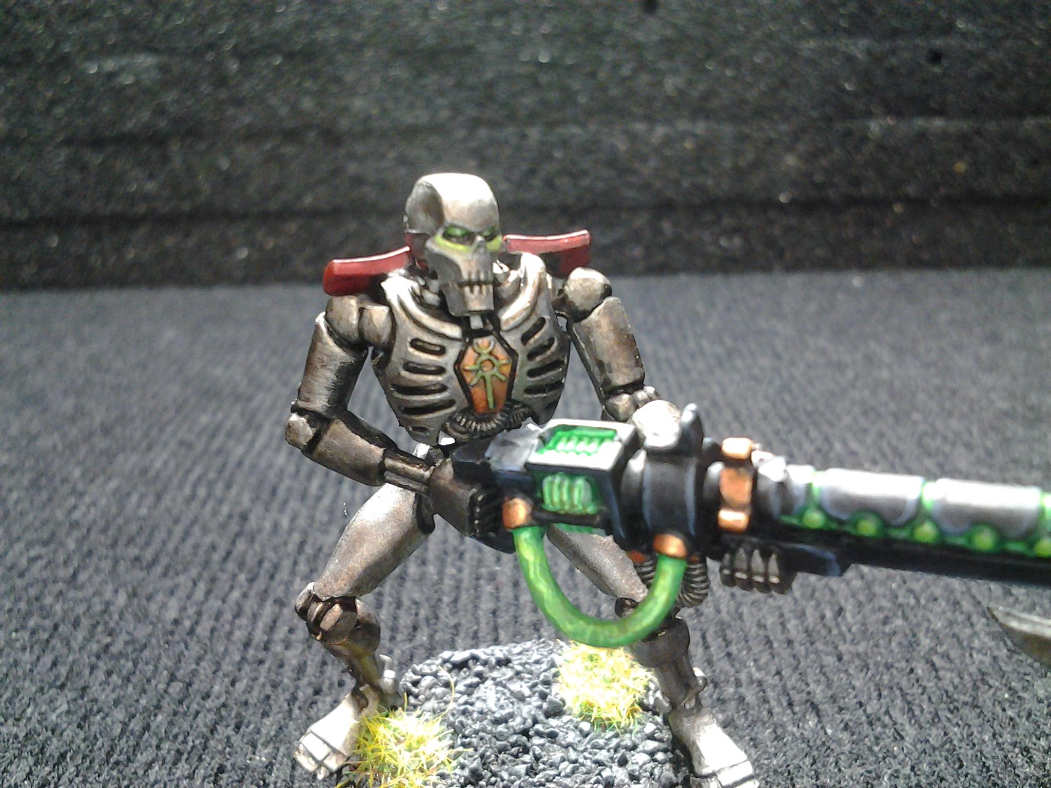 Gauss Conversion, Necron Warrior Conversion, Necron Warriors, Red Necron