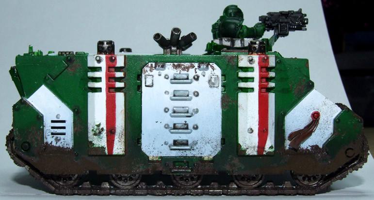 Dark Angels, Rhino, Weathered