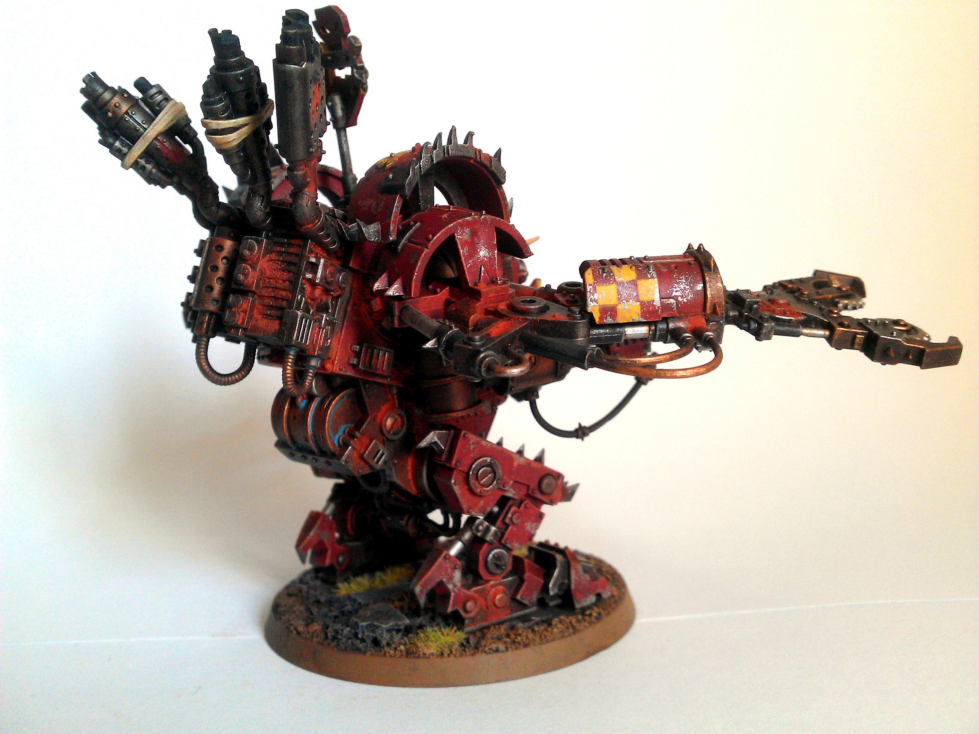 Deff, Dreadnought, Orks, Red, Rust, Soot, Weathered