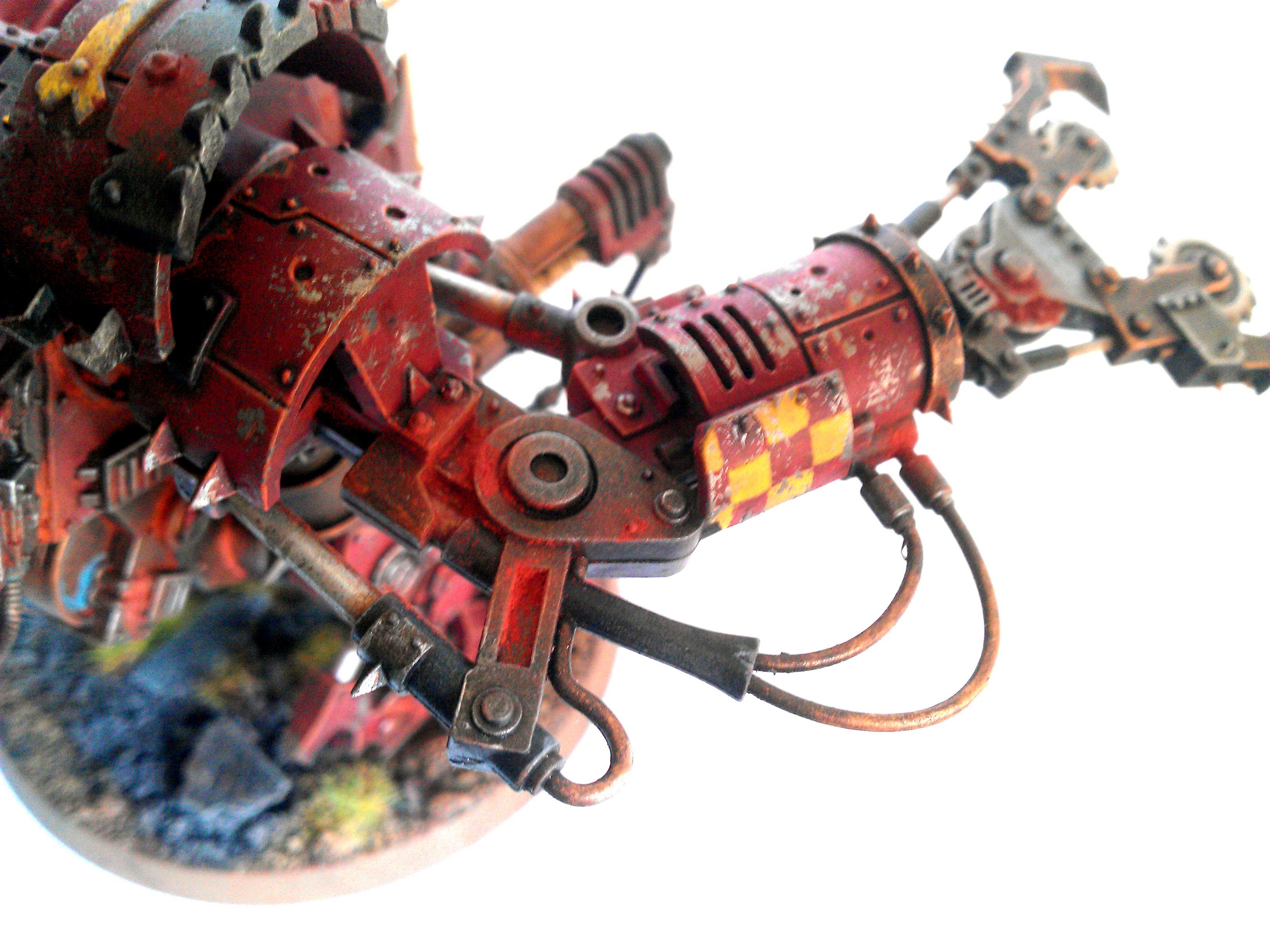 Deff, Dreadnought, Orks, Red, Rust, Soot, Weathered
