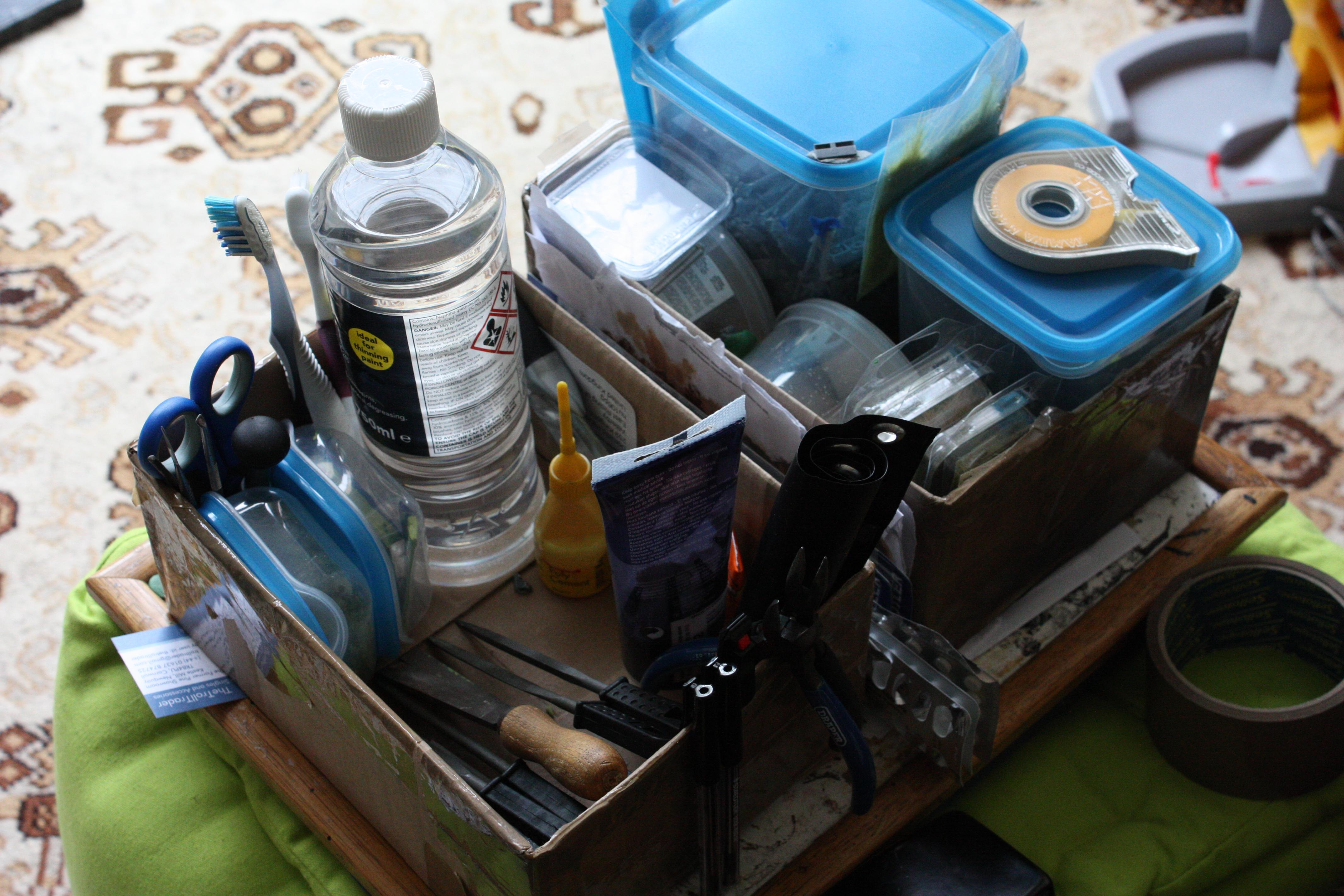 Storage boxes for supplies and tools