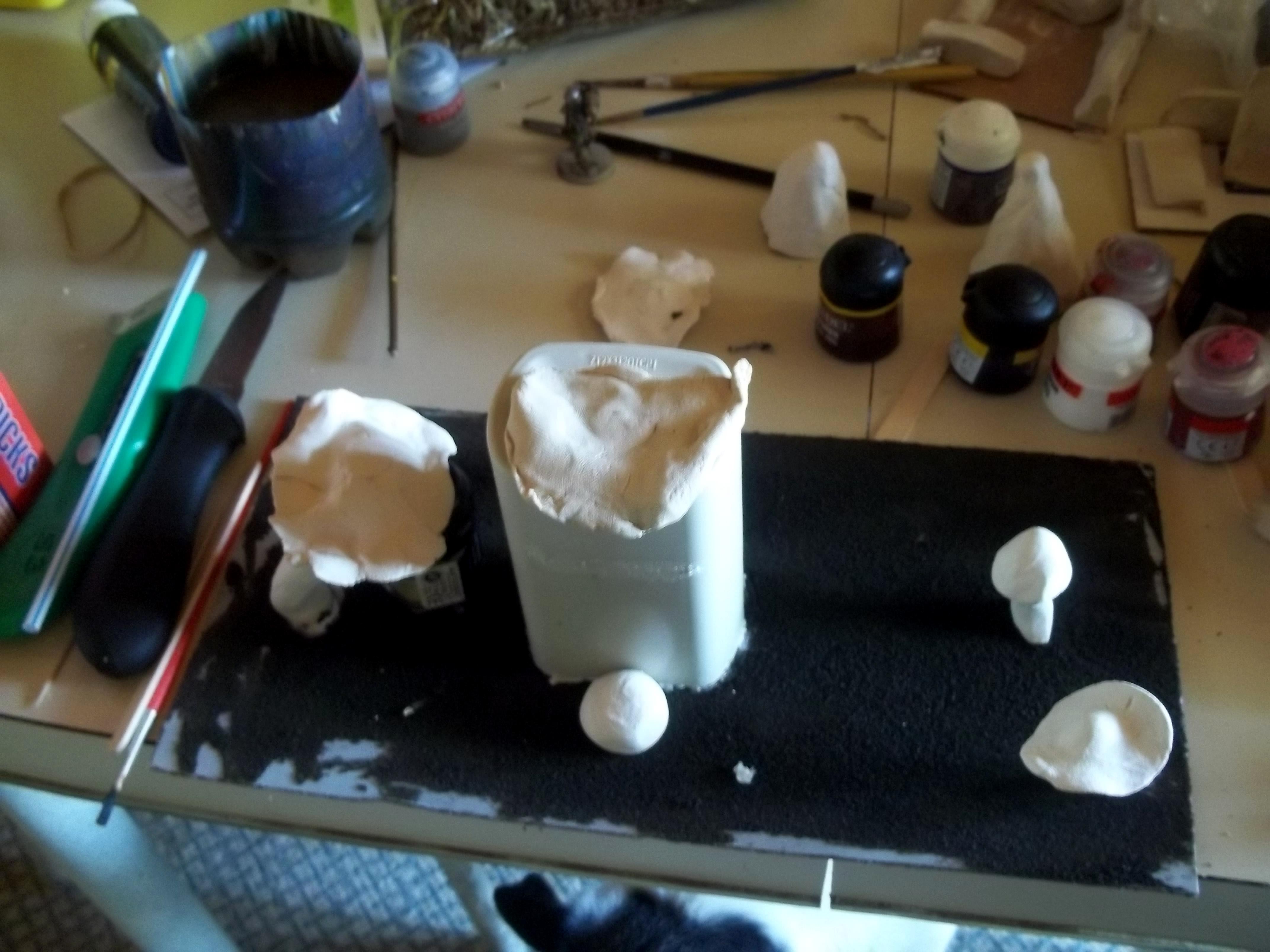test fit of fungus and tower