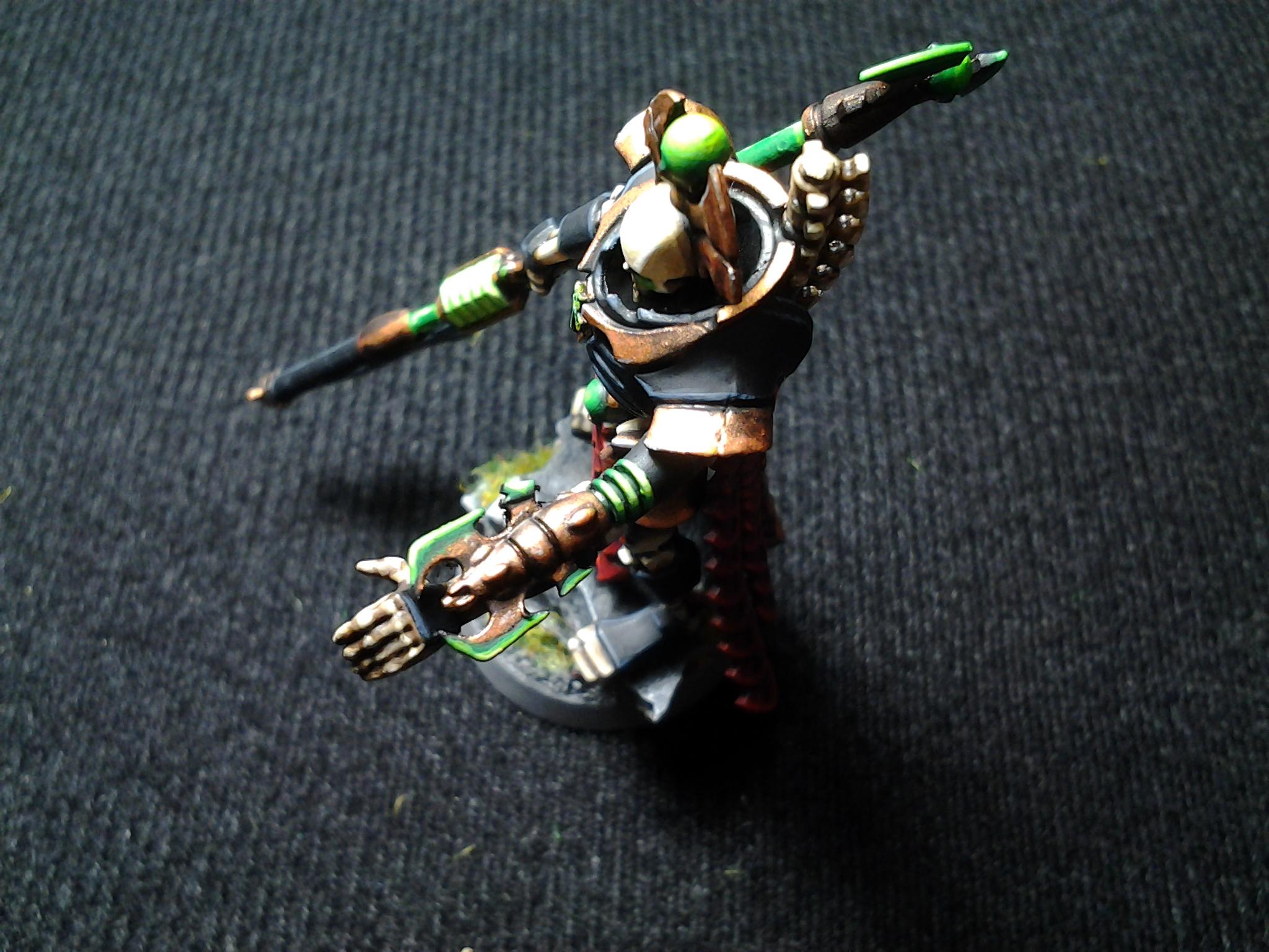 Anrakyr, Anrakyr Conversion, Black Nercon, Bone Necron, Command Barge Lord Conversion, Red Necron, Tachyon Arrow