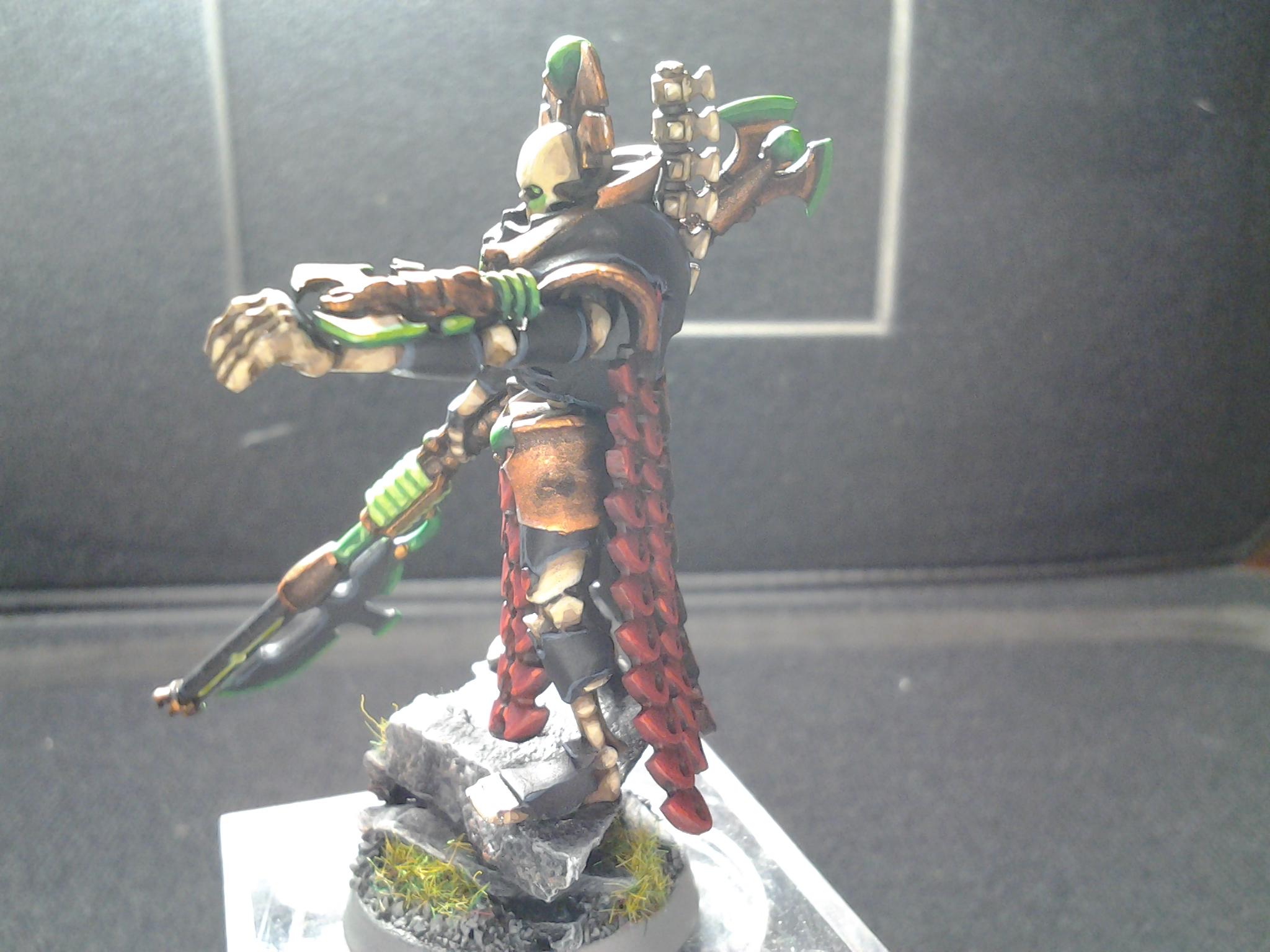 Anrakyr, Anrakyr Conversion, Black Nercon, Bone Necron, Command Barge Lord Conversion, Red Necron, Tachyon Arrow