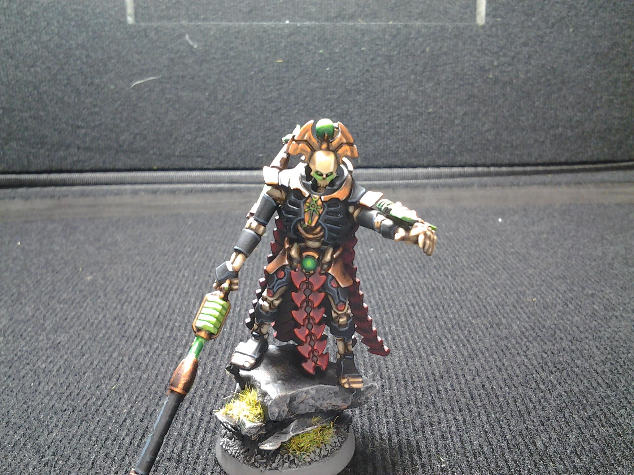 Anrakyr, Anrakyr Conversion, Black Nercon, Bone Necron, Command Barge Lord Conversion, Red Necron, Tachyon Arrow