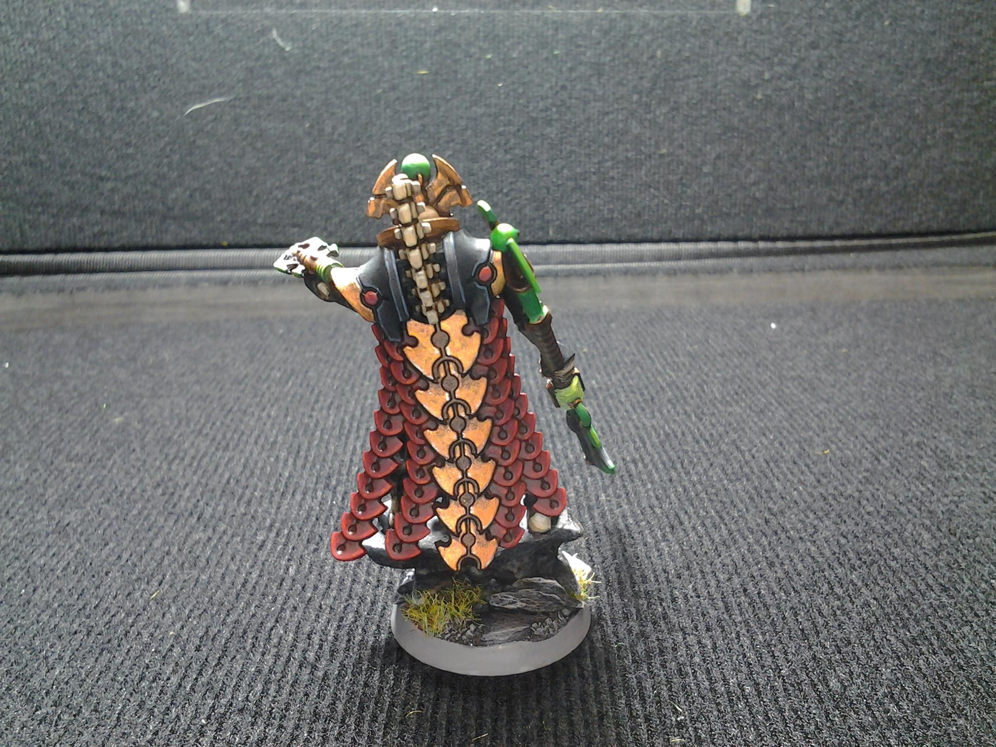Anrakyr, Anrakyr Conversion, Black Nercon, Bone Necron, Command Barge Lord Conversion, Red Necron, Tachyon Arrow