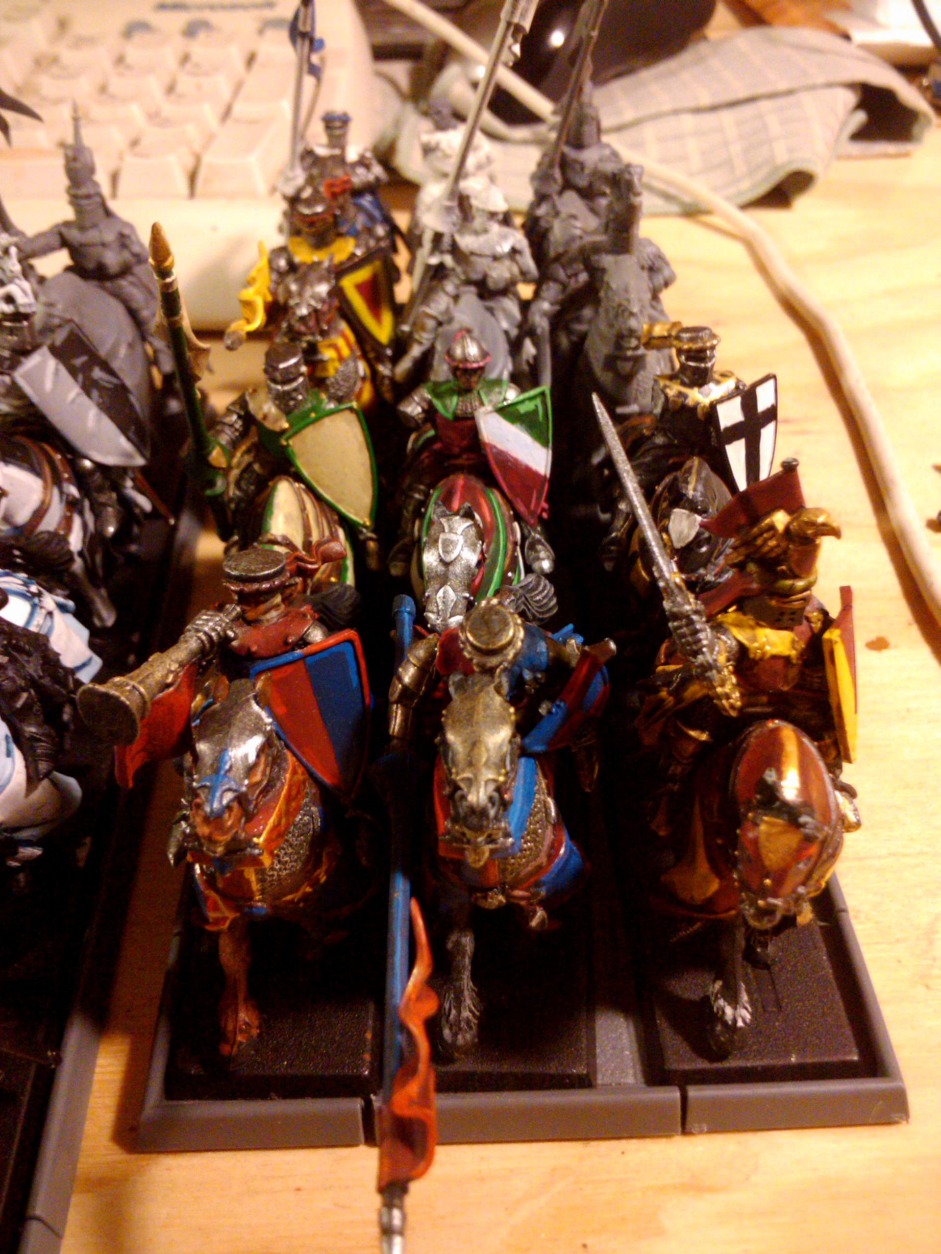 Archers, Bretonnians, Build, Grail, Hobby, Knights, Men At Arms, Painting, Peasant, Pegasus, Warhammer Fantasy, Wf