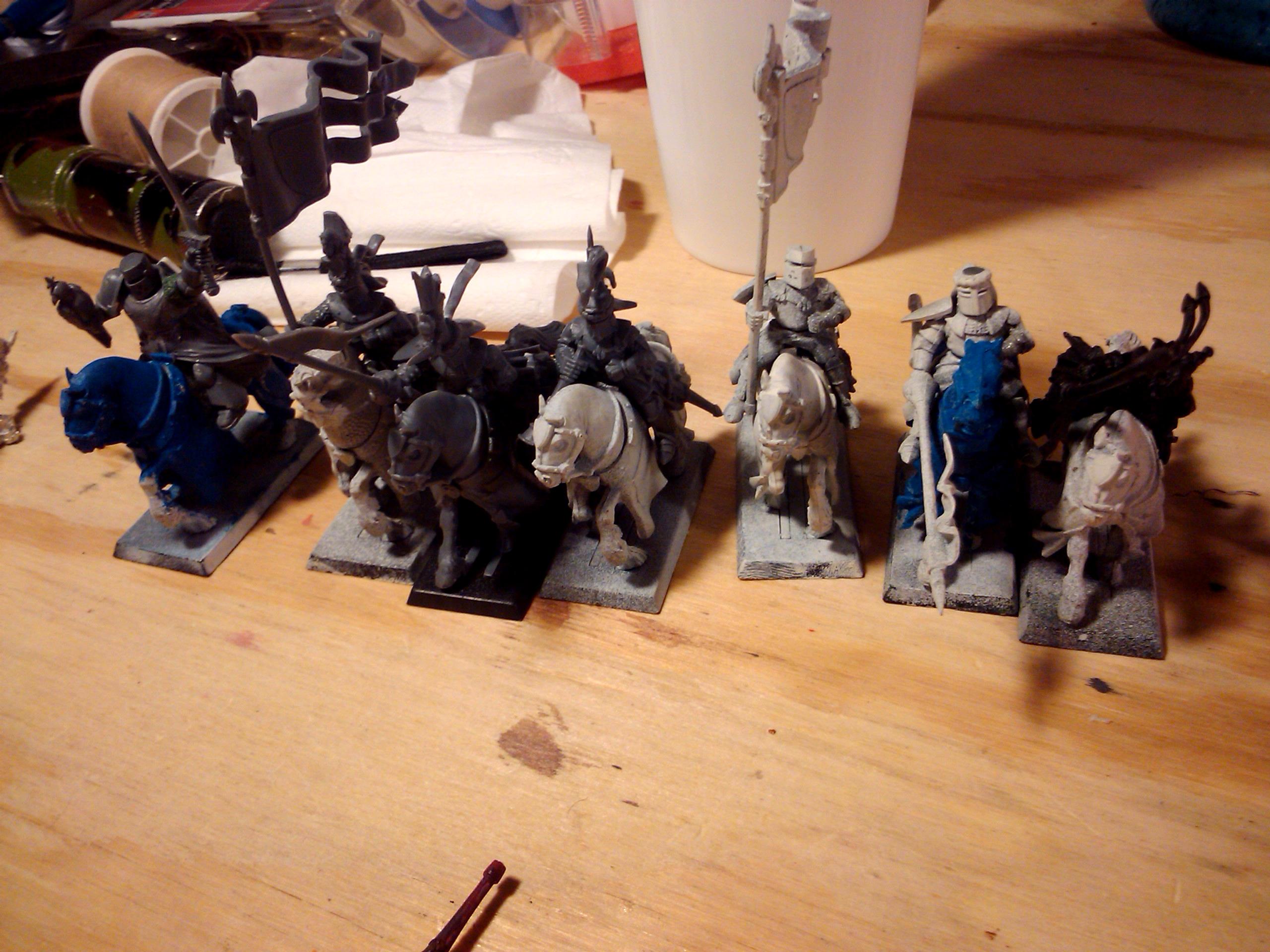 Archers, Bretonnians, Build, Grail, Hobby, Knights, Men At Arms, Painting, Peasant, Pegasus, Warhammer Fantasy, Wf