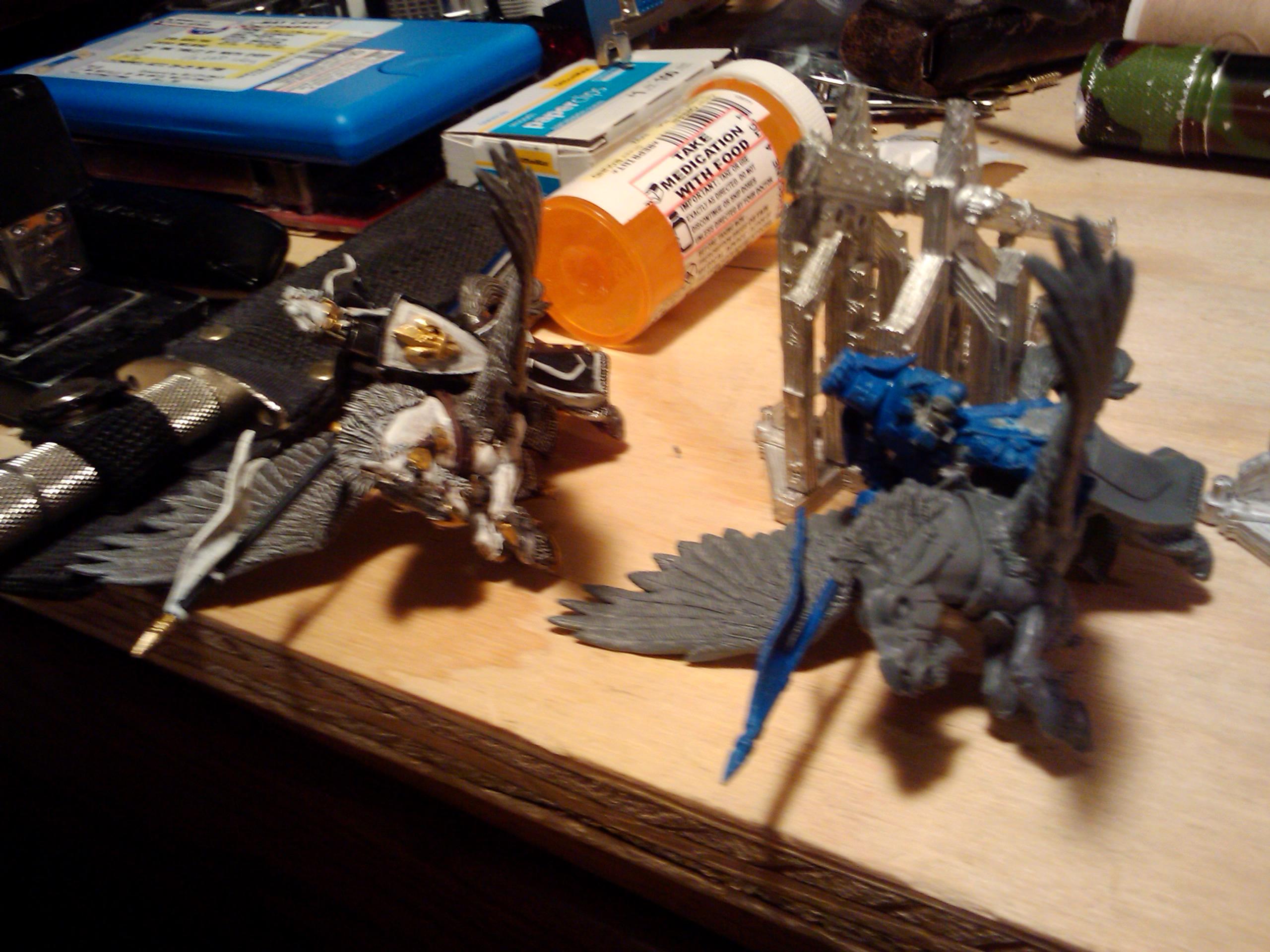 Archers, Bretonnians, Build, Grail, Hobby, Knights, Men At Arms, Painting, Peasant, Pegasus, Warhammer Fantasy, Wf
