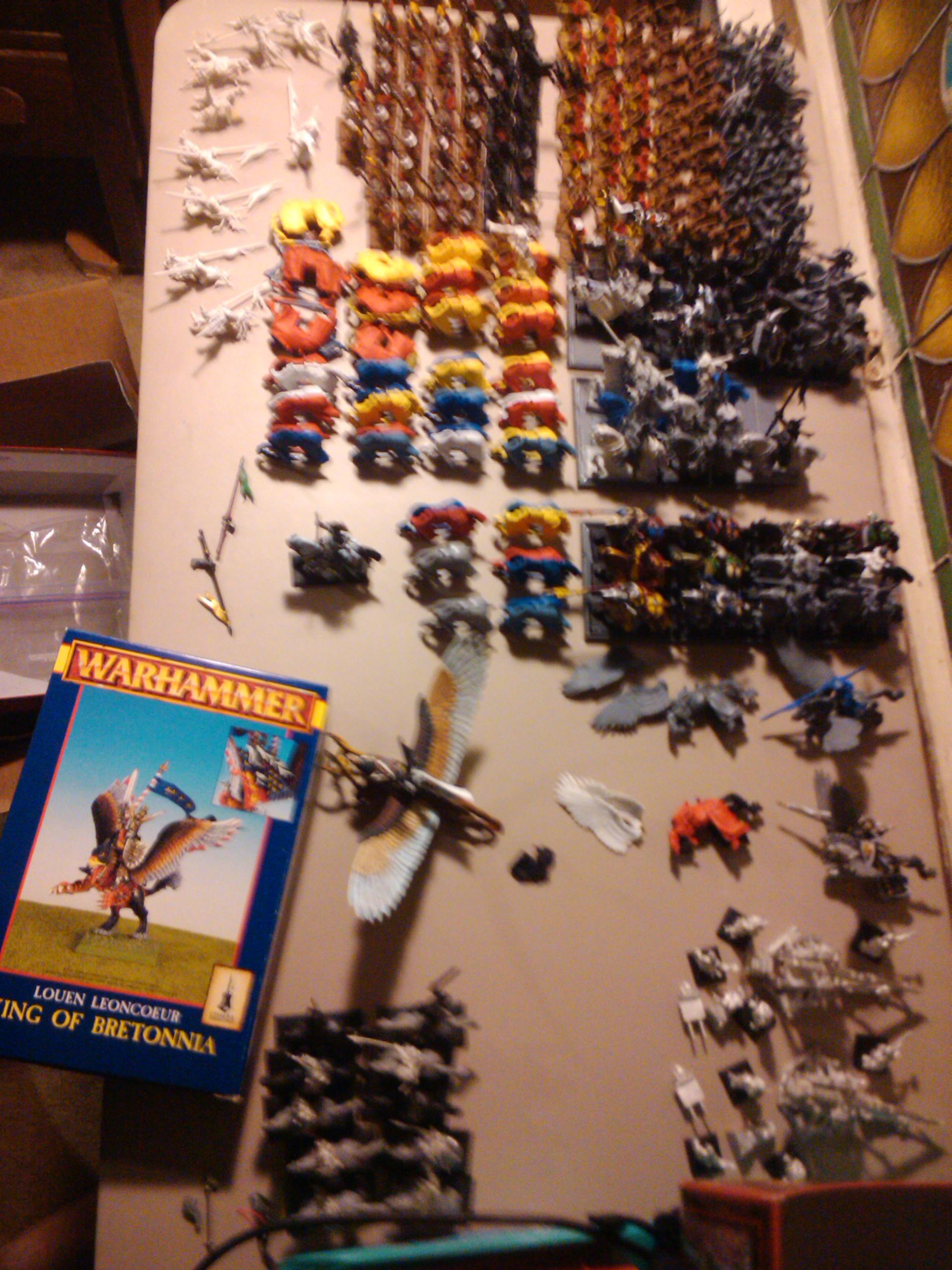 Archers, Bretonnians, Build, Grail, Hobby, Knights, Men At Arms, Painting, Peasant, Pegasus, Warhammer Fantasy, Wf