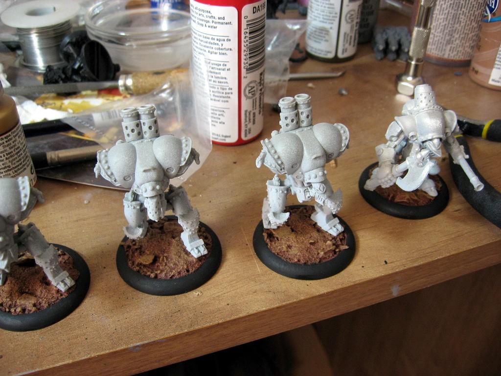 dry-fitting jacks on bases