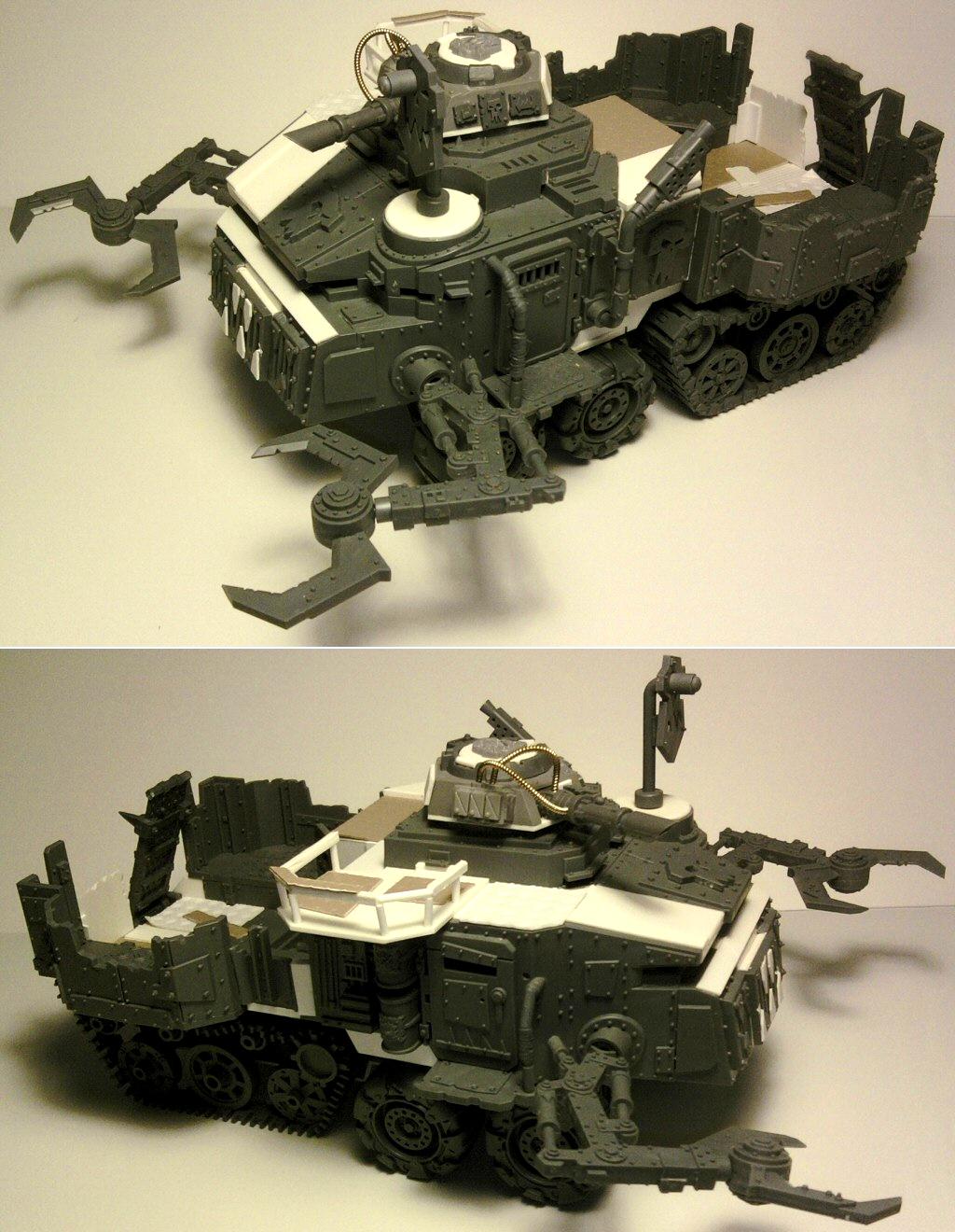 Battlewagon, Conversion, Orks, Plasticard, Warhammer 40,000